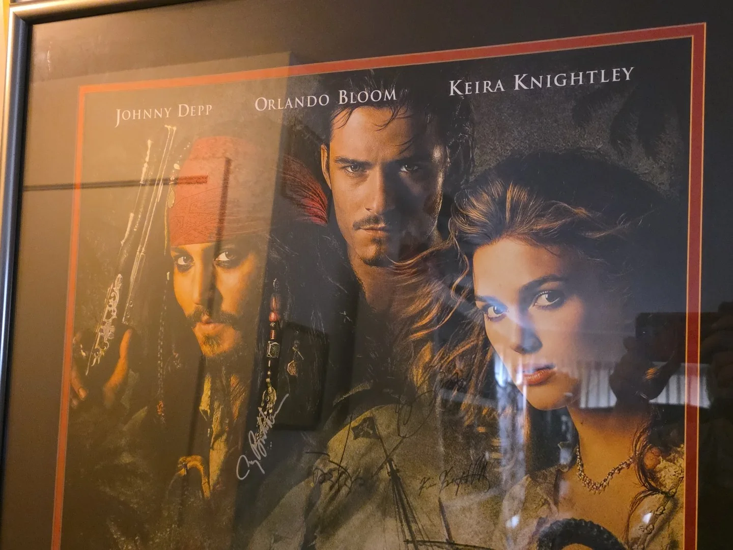 Johnny Depp — Pirates of the Caribbean Dead Man's Chest Signed Poster Depp Bloom Knightley, изображение 4