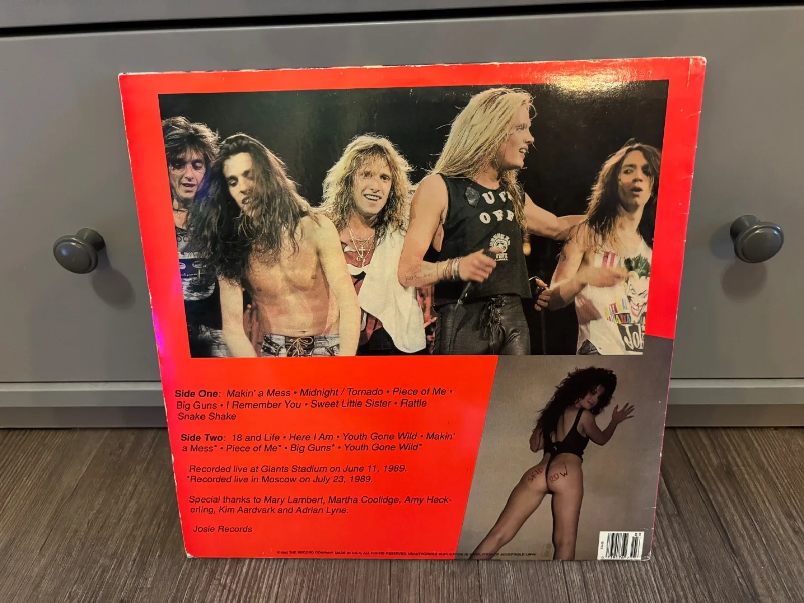 SKID ROW SIGNED AUTOGRAPHED LP VINYL HIT THE SKIDS X4 RARE SEBASTIAN BACH SNAKE, изображение 4