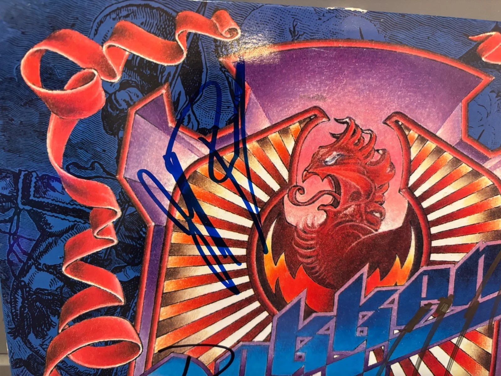 DOKKEN SIGNED AUTOGRAPHED LP VINYL BACK FOR THE ATTACK X3 DON GEORGE JEFF RARE, изображение 2