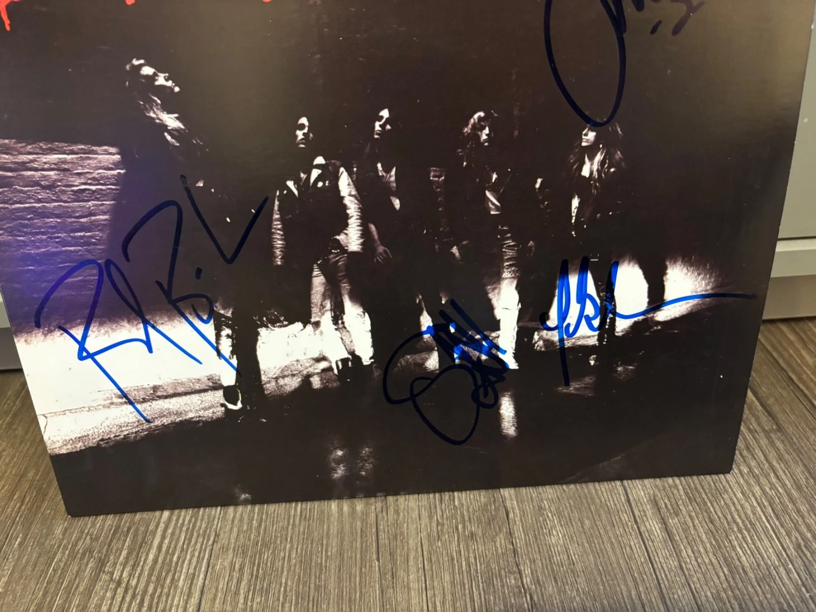 SKID ROW SIGNED AUTOGRAPHED LP VINYL SELF TITLED X4 RARE SEBASTIAN BACH SNAKE, image 2