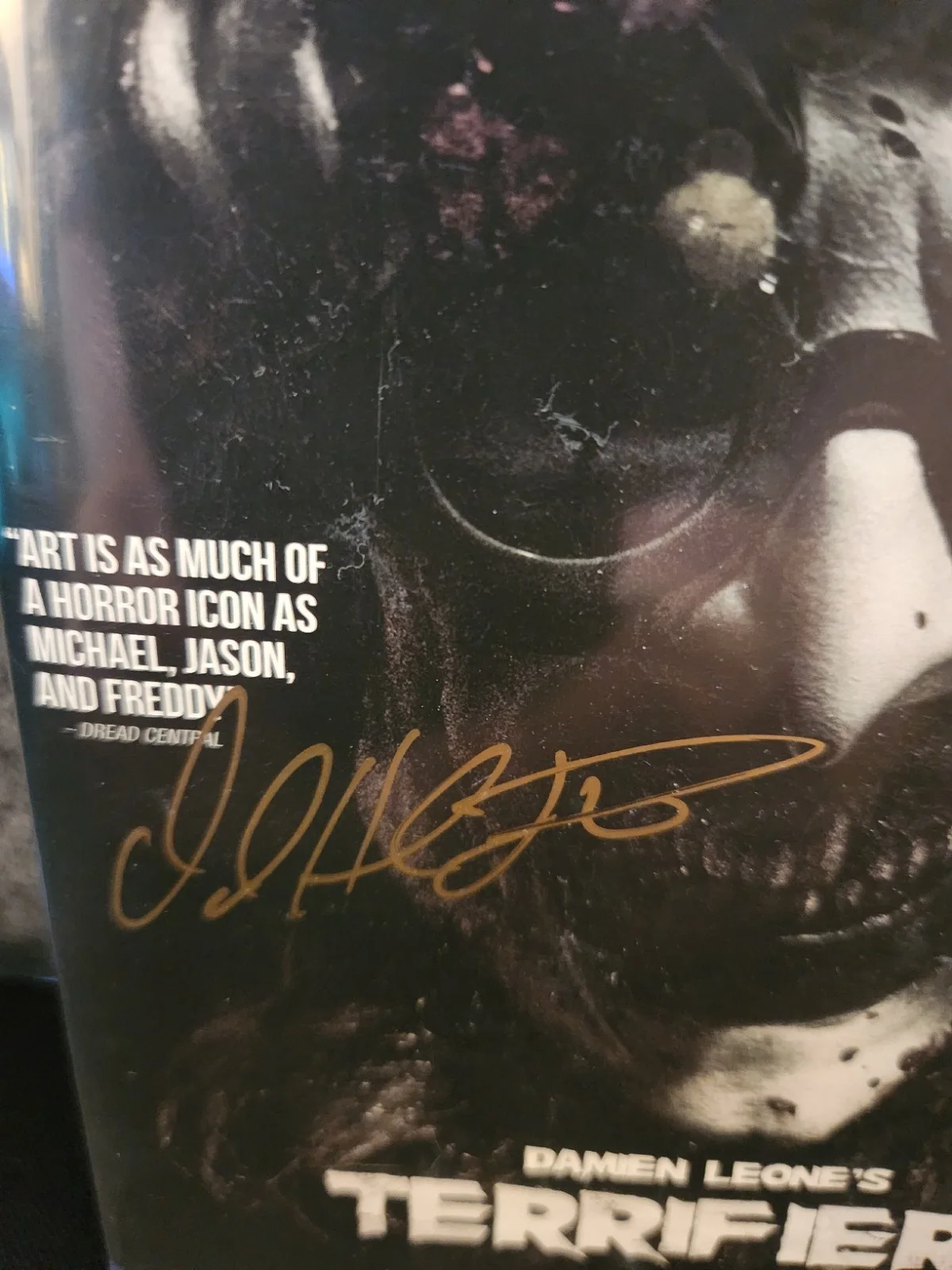 David Howard Thornton, Damen Leone — Terrifier 3 blu-ray Signed JSA Damen Leone + David Howard Thornton! Free Shippin, image 3