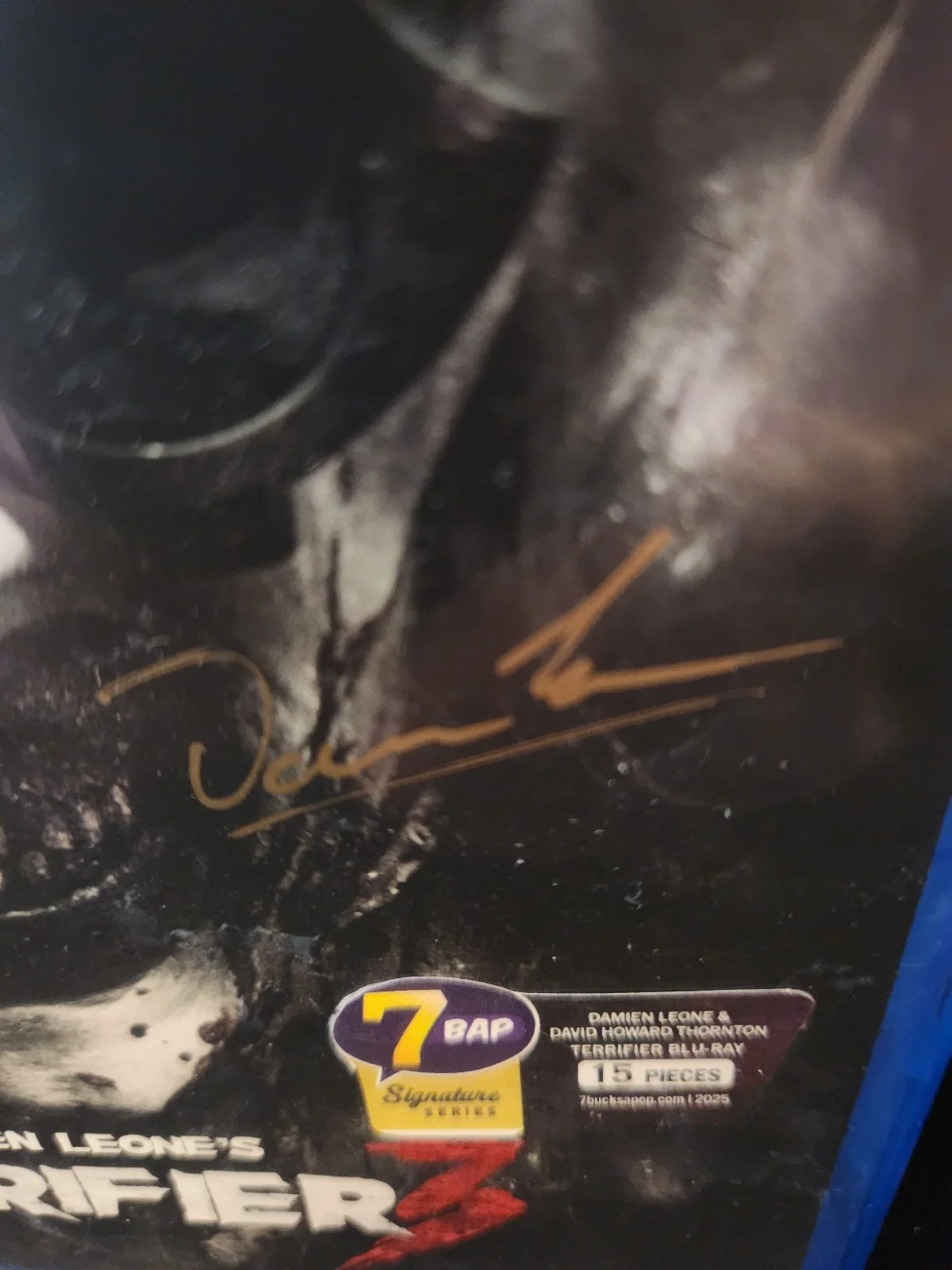 David Howard Thornton, Damen Leone — Terrifier 3 blu-ray Signed JSA Damen Leone + David Howard Thornton! Free Shippin, image 4