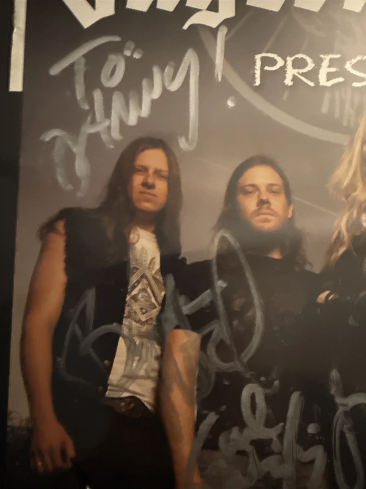 Huntress autographed concert poster Jagermeister, image 2