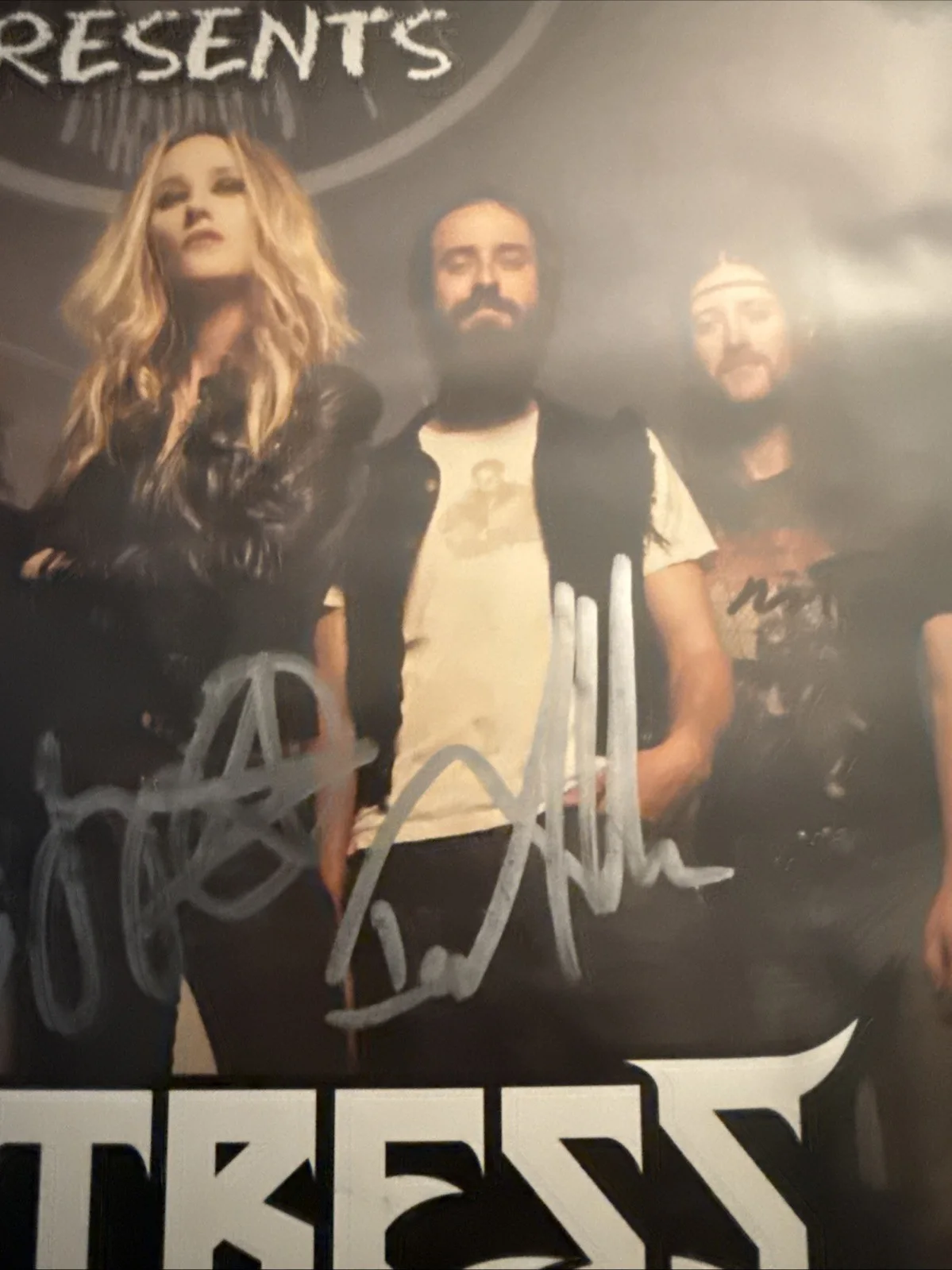 Huntress autographed concert poster Jagermeister, image 4