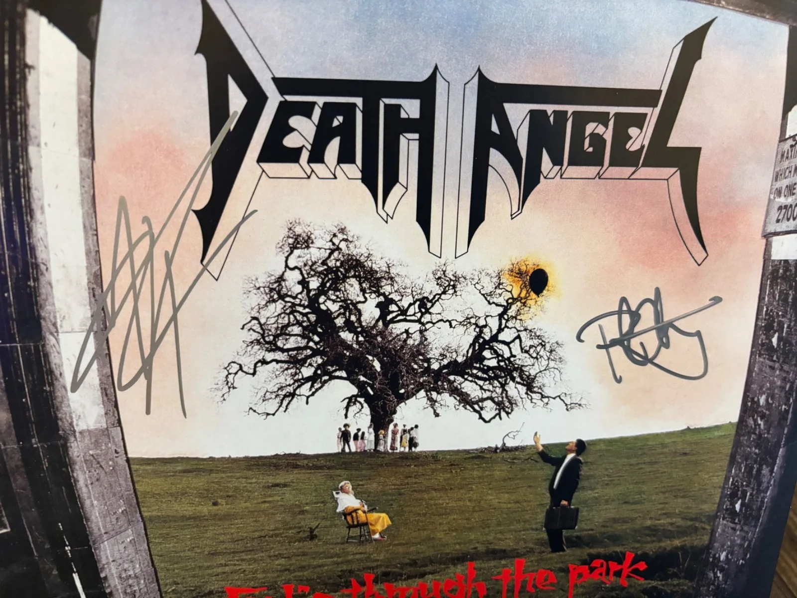 DEATH ANGEL SIGNED AUTOGRAPHED LP VINYL X2 RARE Rob Cavestany Mark Osegueda (2), image 2