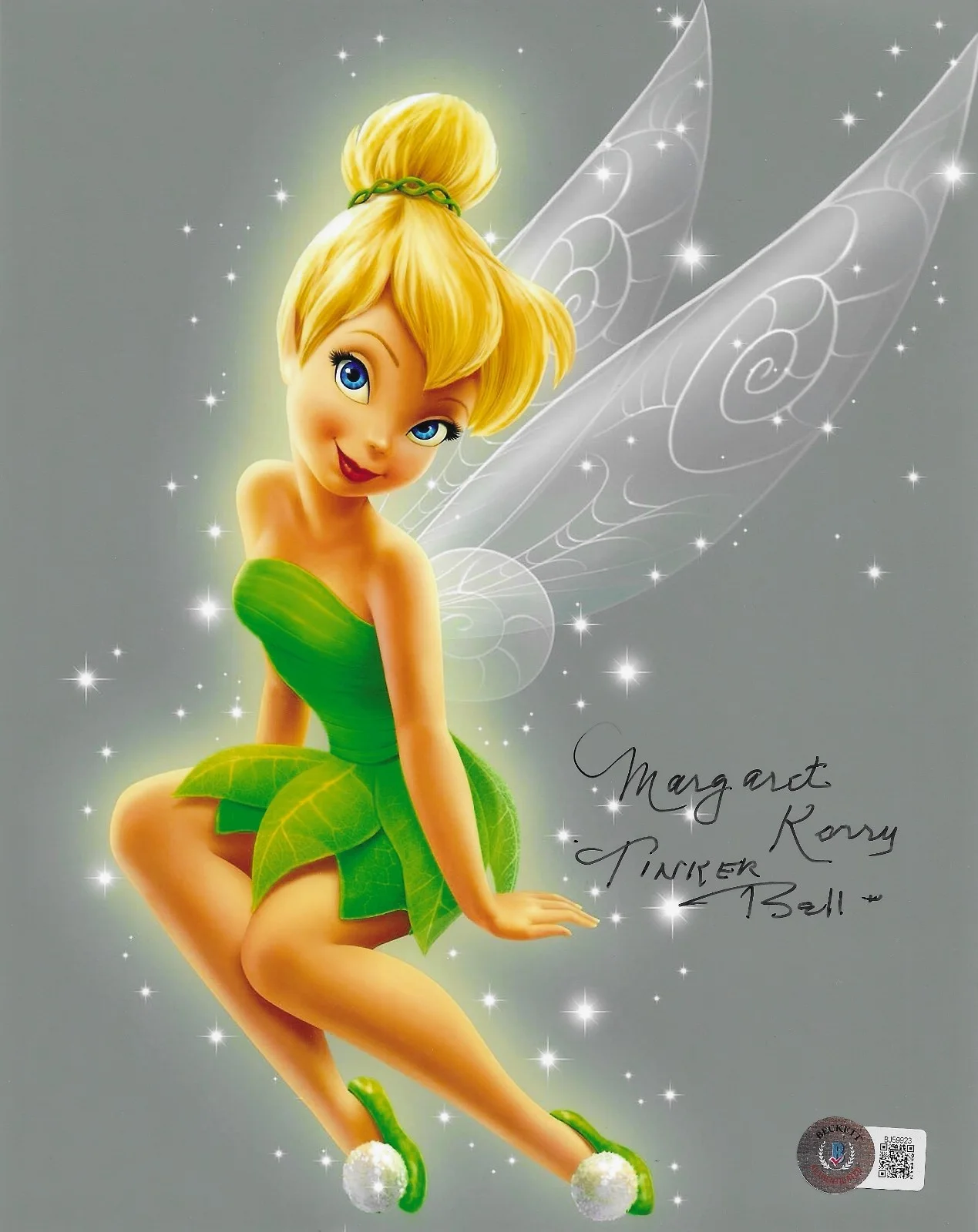 Margaret Kerry — Margaret Kerry Signed 8x10 Photo Autographed BAS Disney Peter Pan Tinker Bell 23