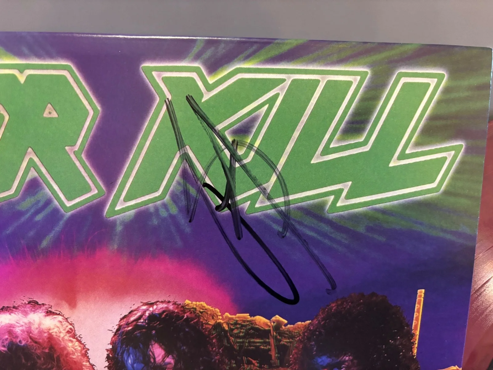 OVER KILL SIGNED AUTOGRAPHED RED TAKING OVER LP VINYL RARE BOBBY BLITZ! METAL 2, image 2