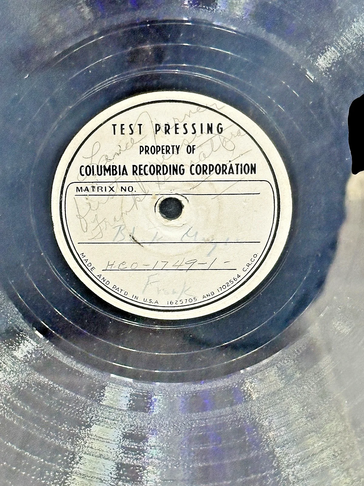 FRANK SINATRA & LANA TURNER BLACK MAGIC TEST PRESSING WHITE LABEL FRAMED RARE, image 3