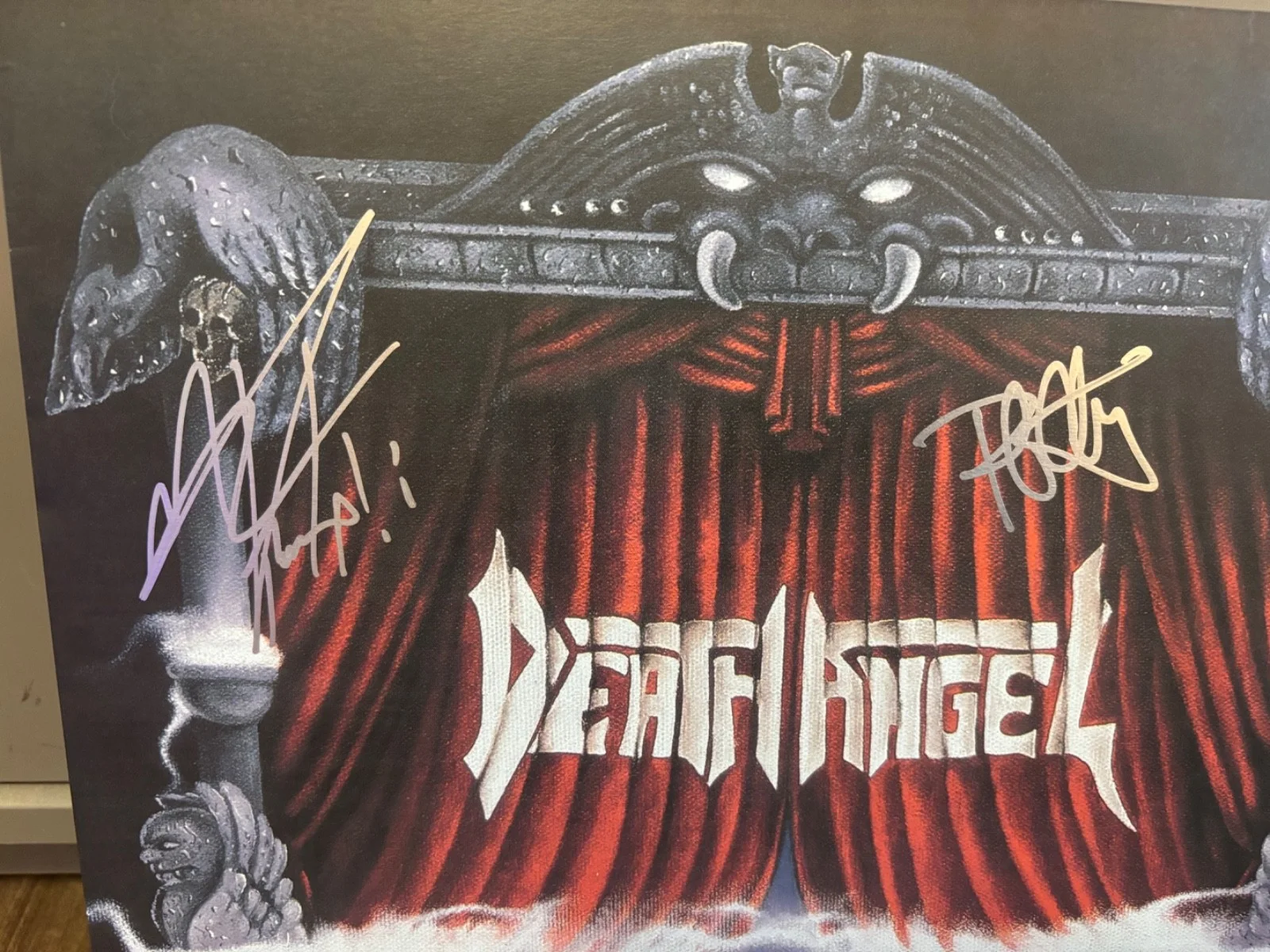 DEATH ANGEL SIGNED AUTOGRAPHED LP VINYL X2 RARE Rob Cavestany Mark Osegueda, изображение 2