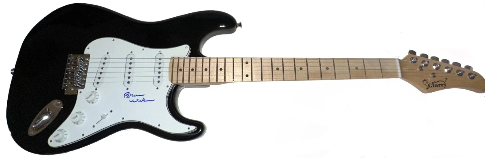 Brian Wilson BEACH BOYS Autograph Signed Guitar RARE Beautiful Signature ACOA, изображение 3