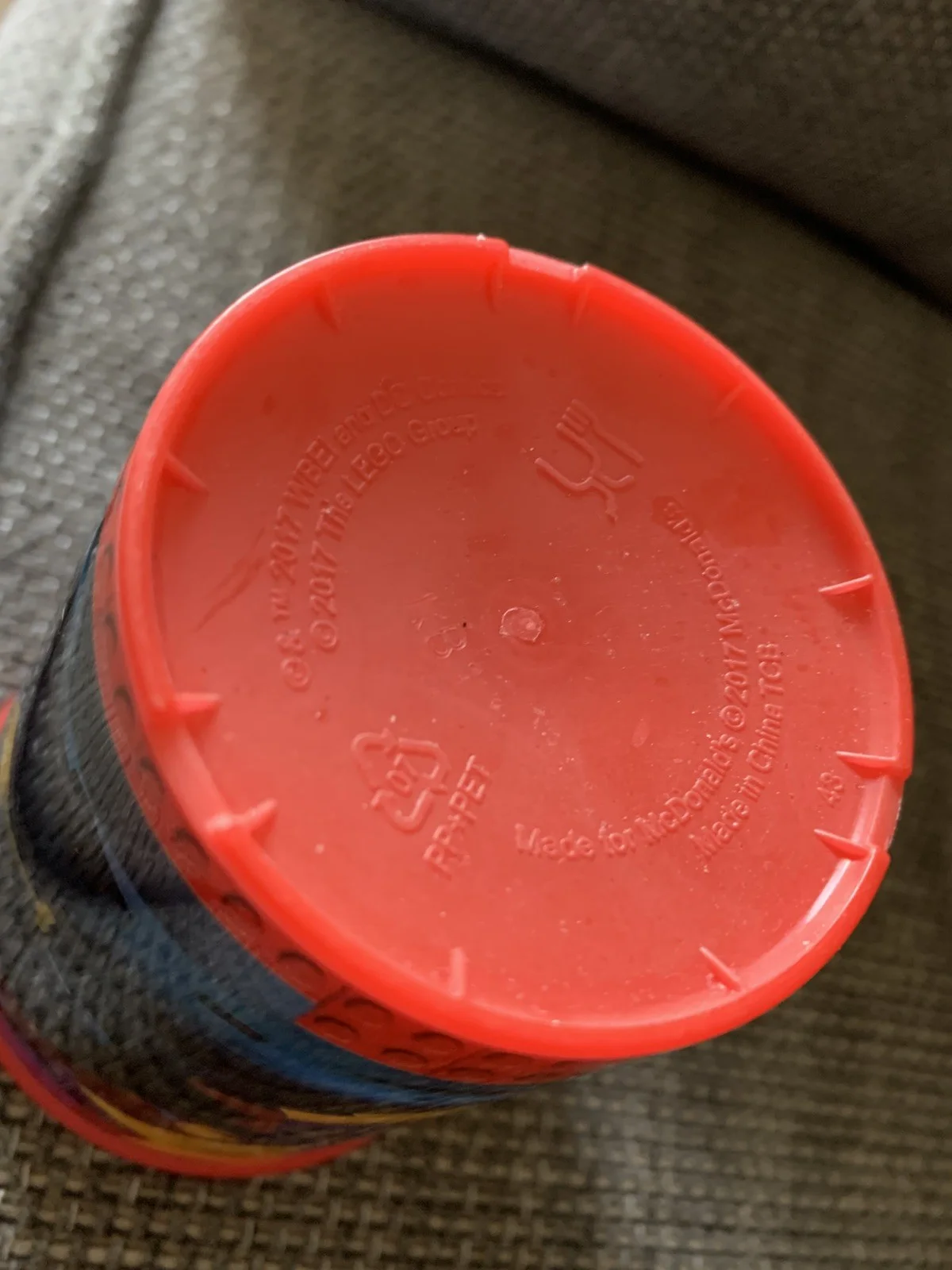 Lego Movie Batman Red Plastic Cup Batgirl 2017 McDonalds, image 3