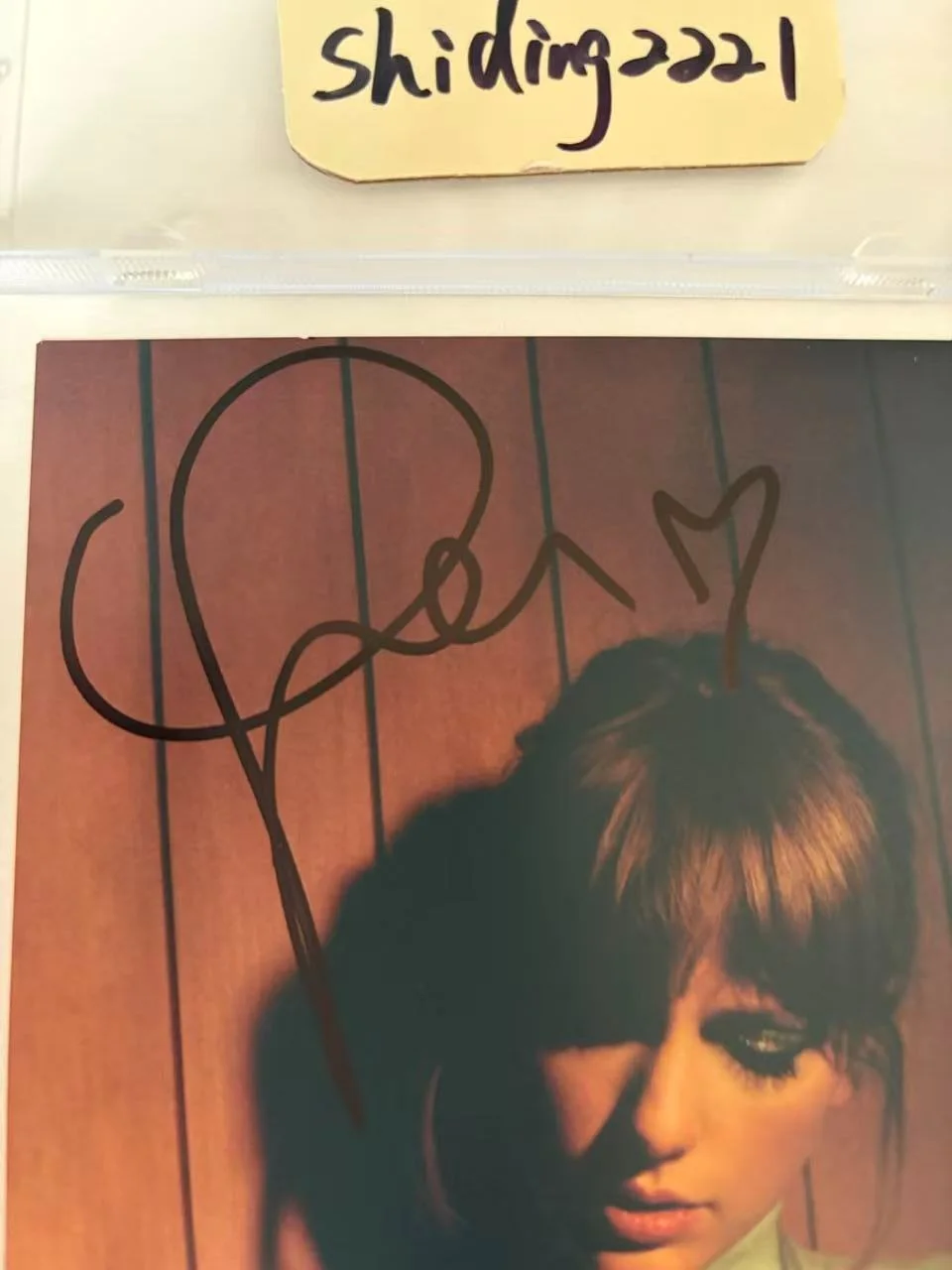 Taylor Swift Midnights CD - Hand signed Photo with Heart rare, image 5