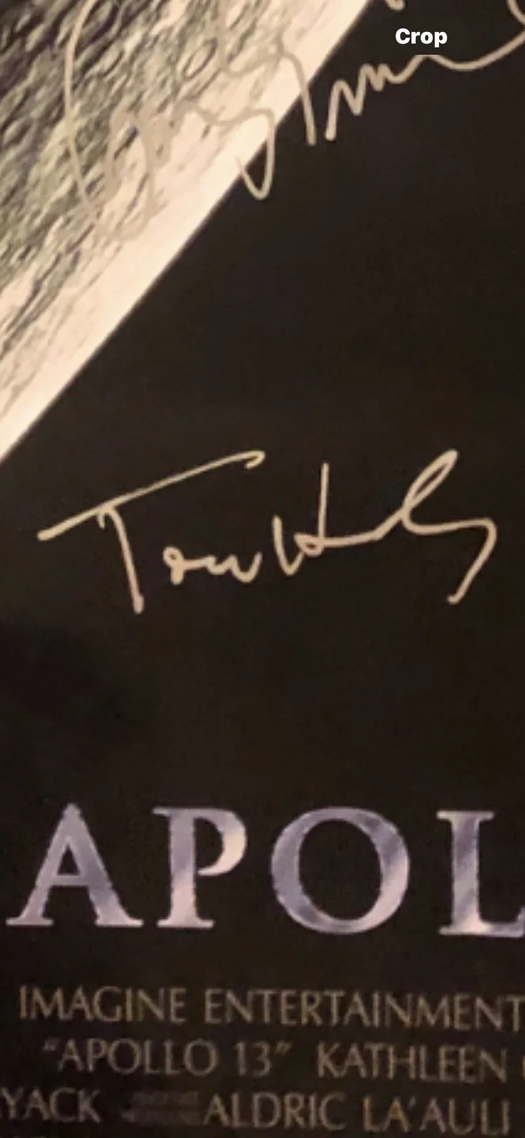 Tom Hanks, Kevin Bacon, Ed Harris, Bill Paxton — Apollo 13 poster signed by Tom Hanks Kevin Bacon Bill Paxton Ed Harris +4, изображение 3