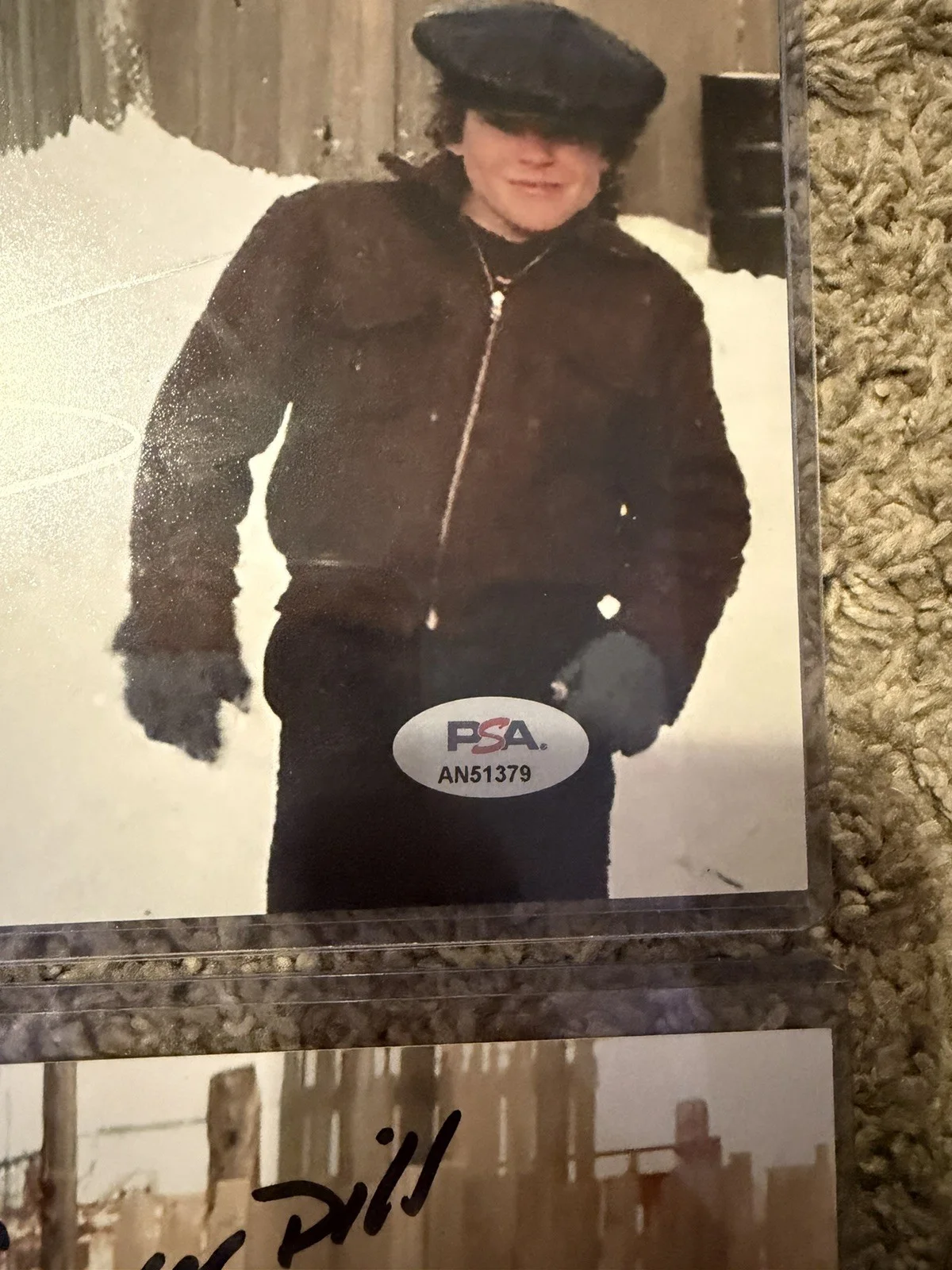 Zack Ward, amp, YANO ANAYA — A CHRISTMAS STORY Zack Ward & YANO ANAYA AUTO 8X10 PHOTO PSA DNA COA !, изображение 2