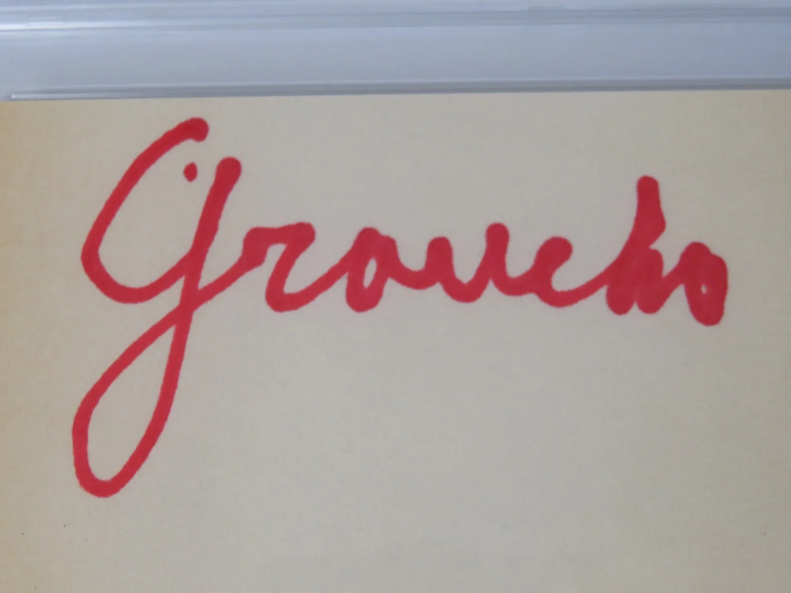 GROUCHO MARX Signed Autograph 3x5 Index Card Cut Slab JSA PSA 10 Auto, изображение 4