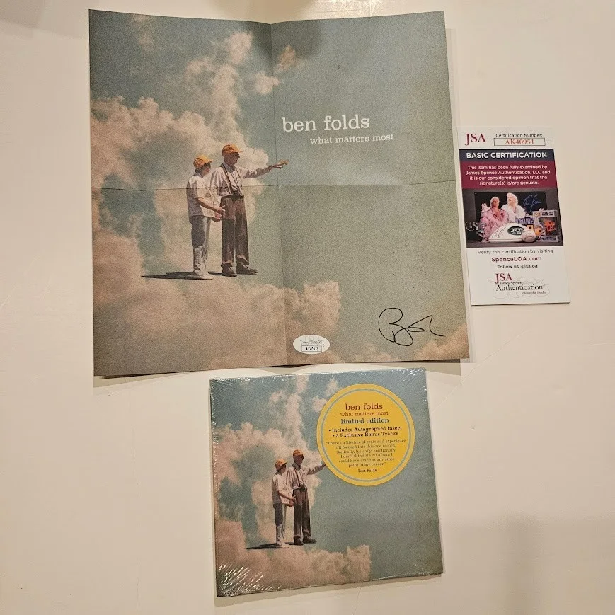 Ben Folds — Ben Folds Signed What Matters Most Autographed CD JSA COA