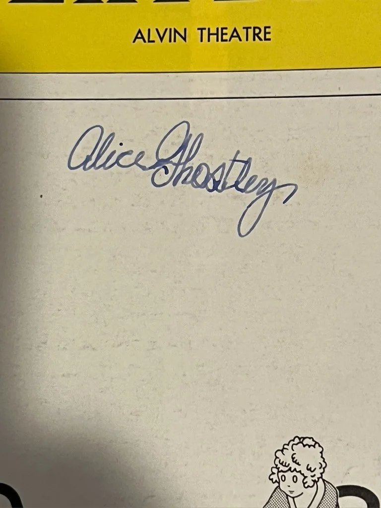 Annie Hand Signed Playbill March 1979 Alice Ghostley, image 2