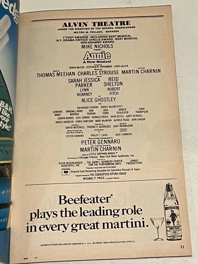 Annie Hand Signed Playbill March 1979 Alice Ghostley, image 4