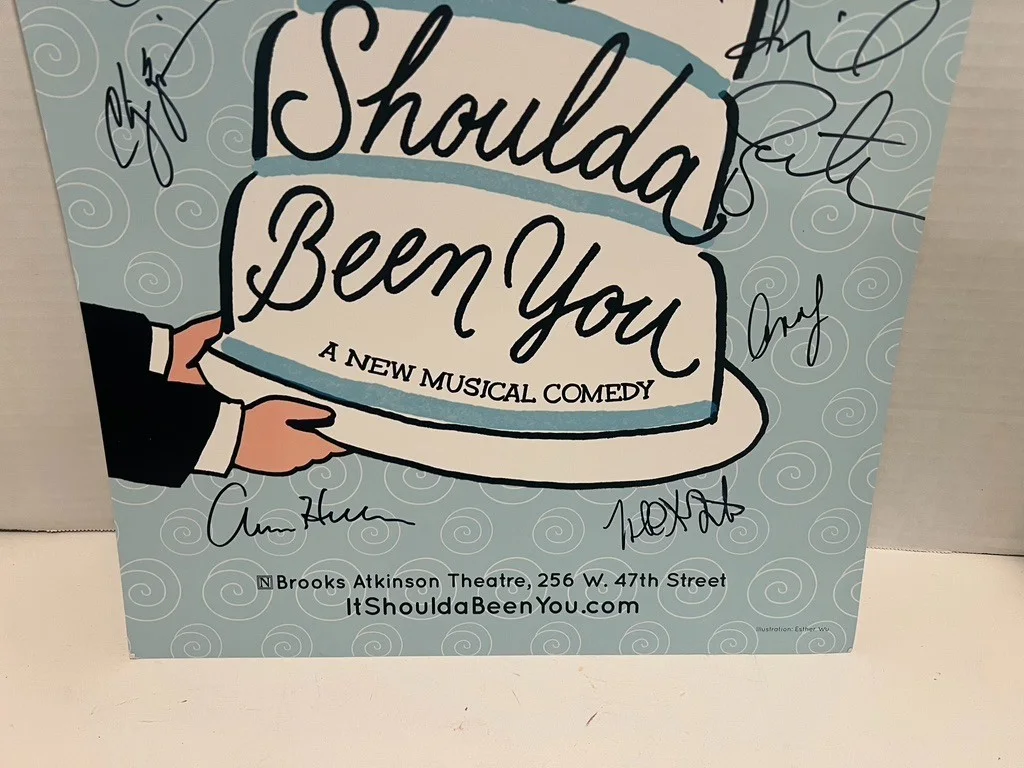 It Shoulda Been You Full Cast HAND SIGNED 14x22 Window Card 2015, изображение 2