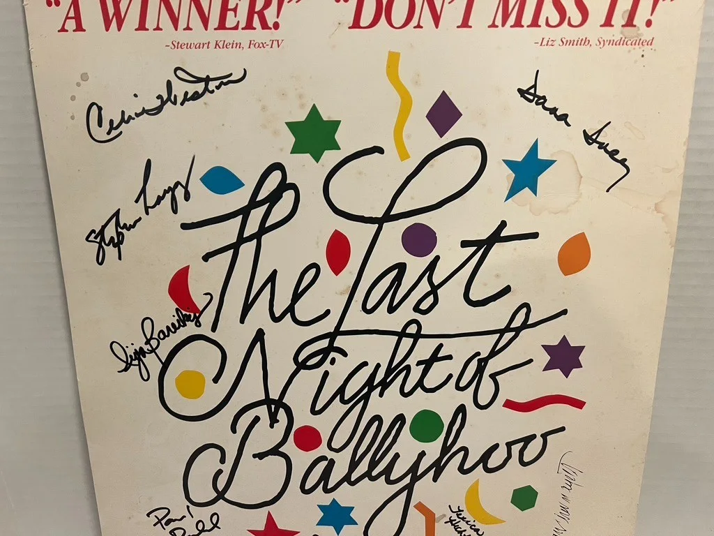 The Last Night of Ballyhoo Cast HAND SIGNED 14x22 Window Card, image 3