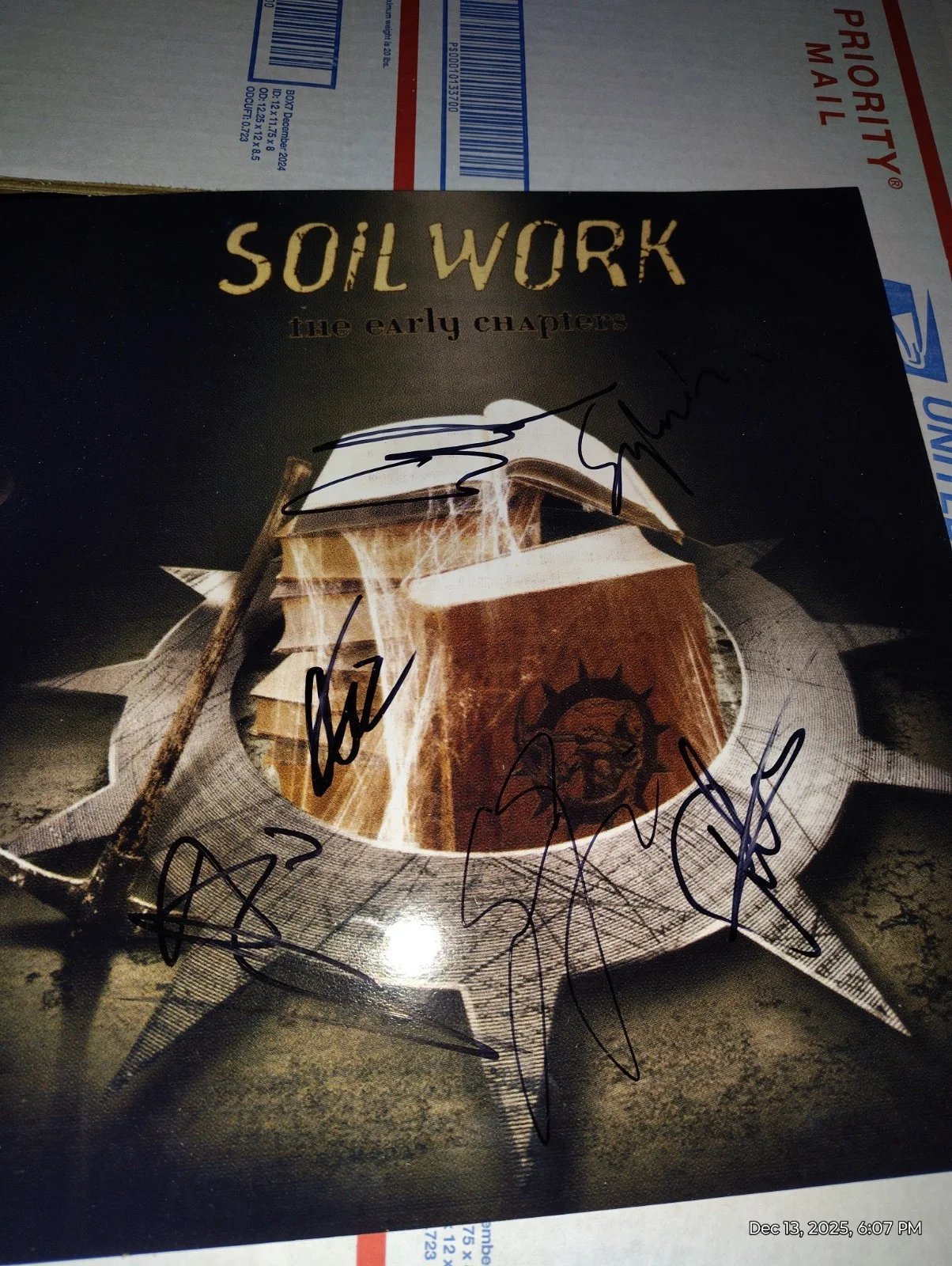 Soilwork Band Signed Poster. All Members, image 2