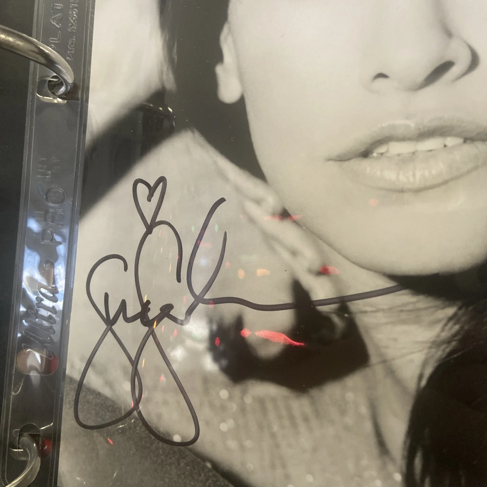 Gina Gershon autographed 8x10 b&w Photo - showgirls - bound - hot actress, изображение 2