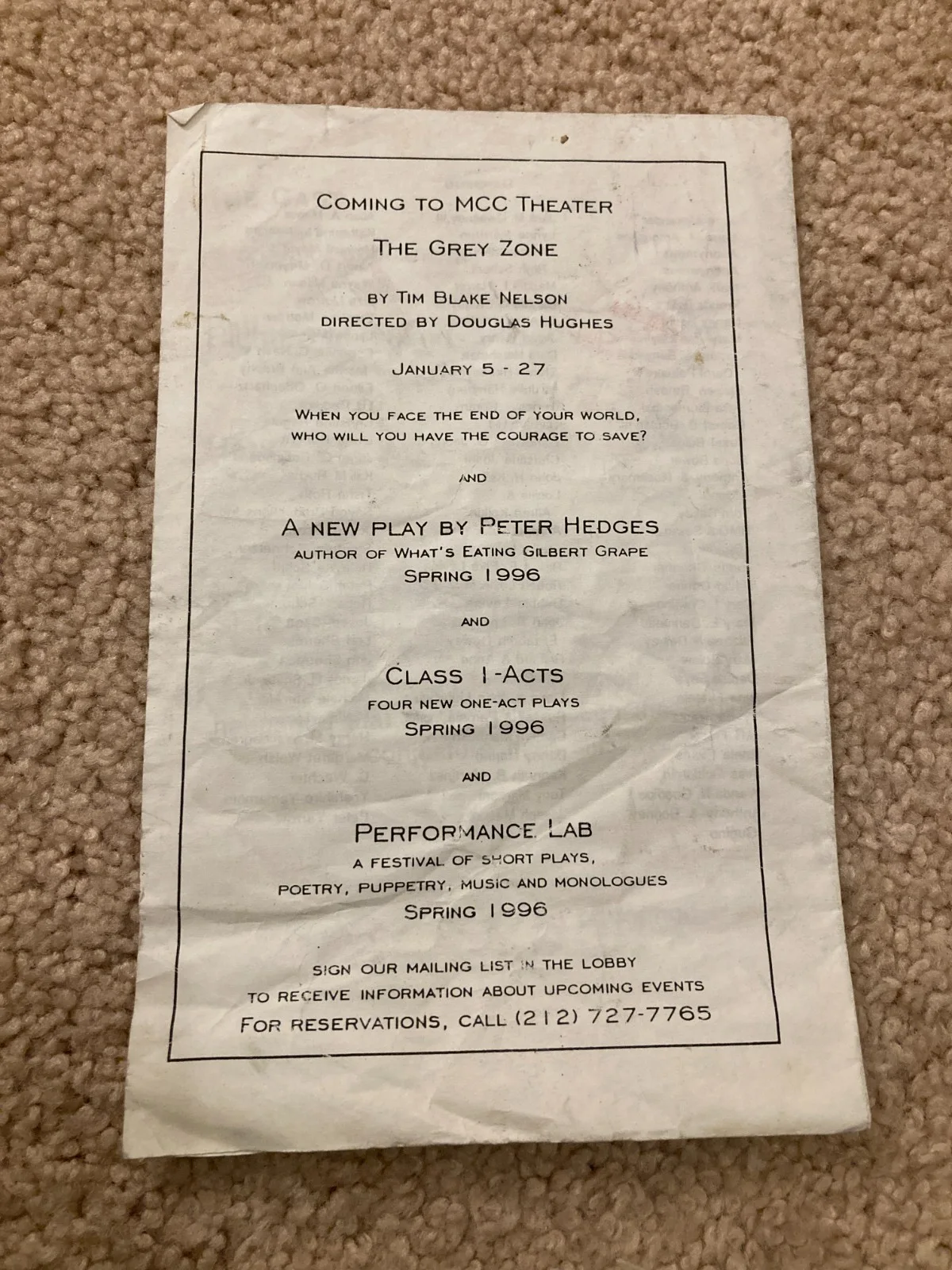 Steve Mellor — Steve Mellor Signed Autographed Nixon's Nixon MCC Theater Play Program JG COA, изображение 3