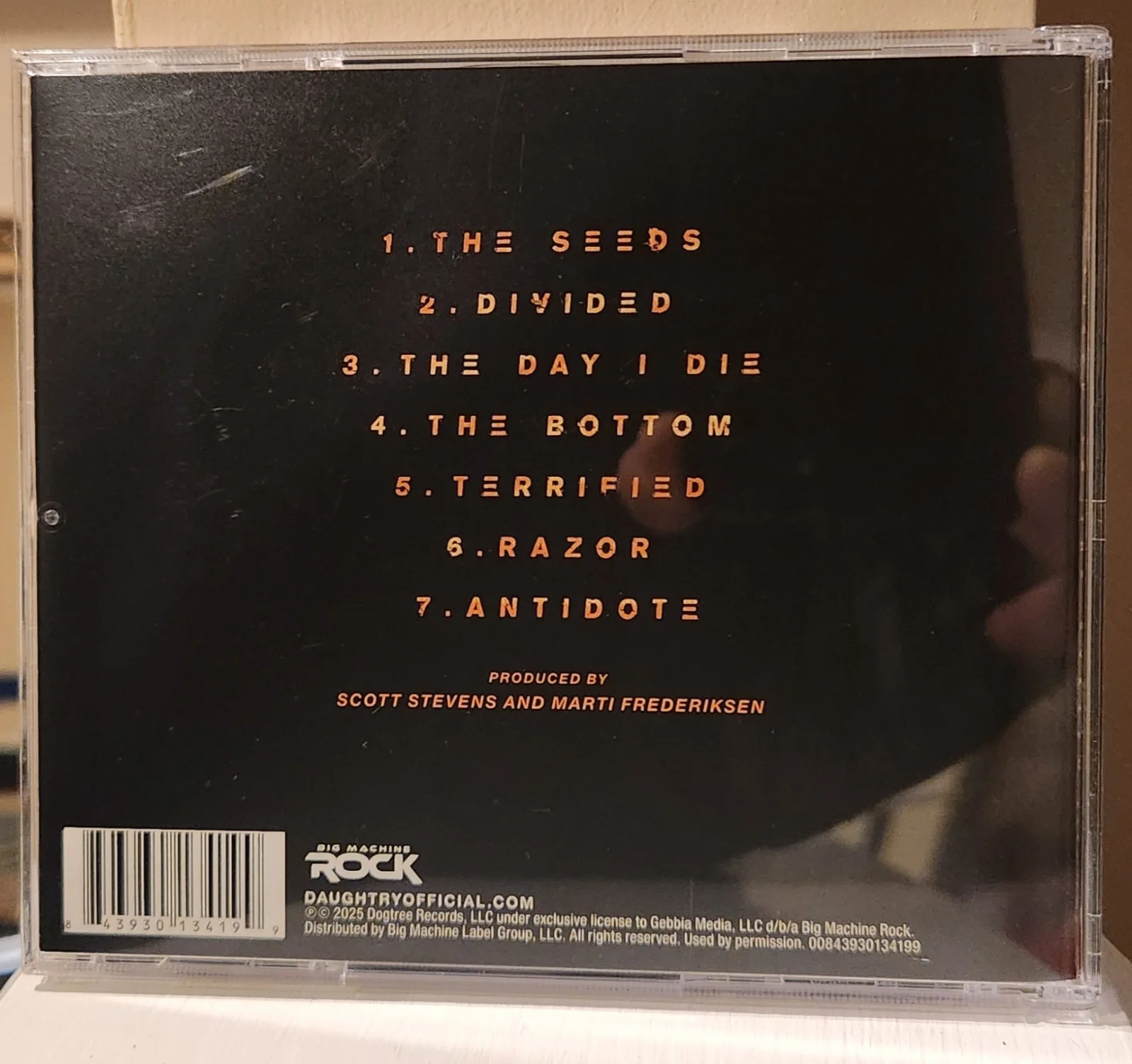 Daughtry Shock to the System (Part Two) Signed Autographed CD, image 4