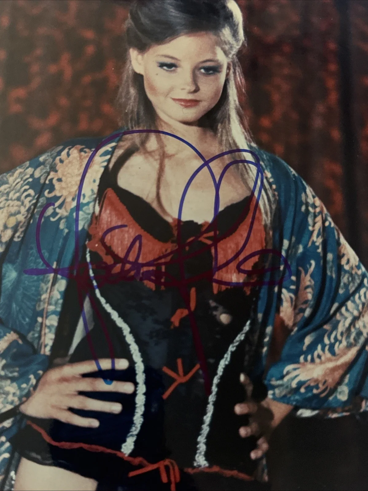 Jodie Foster Original Autograph 8 X 10 Kodak Professional Photograph Carny 1980, изображение 5