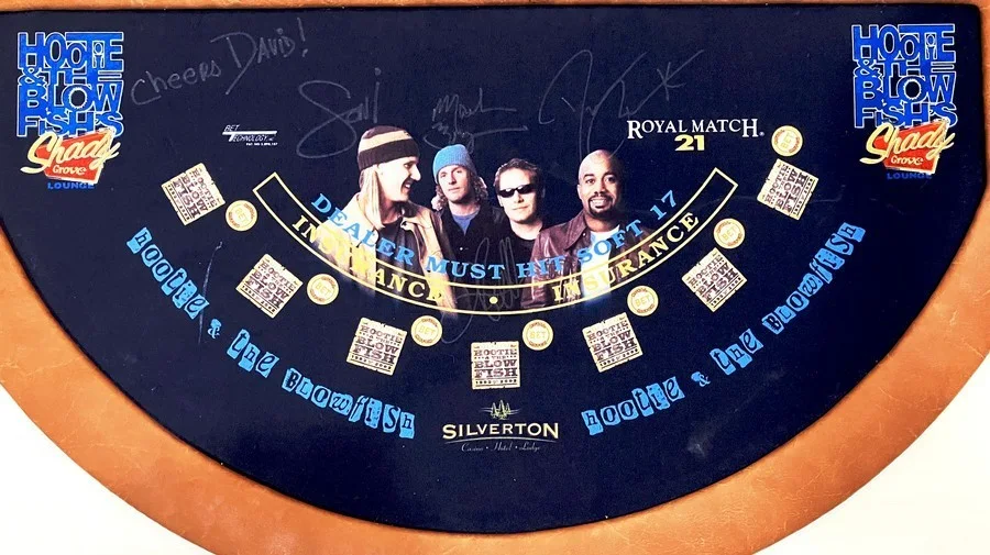 Hootie & The Blowfish Signed Blackjack Table Silverton Casino Las Vegas 2005, изображение 4