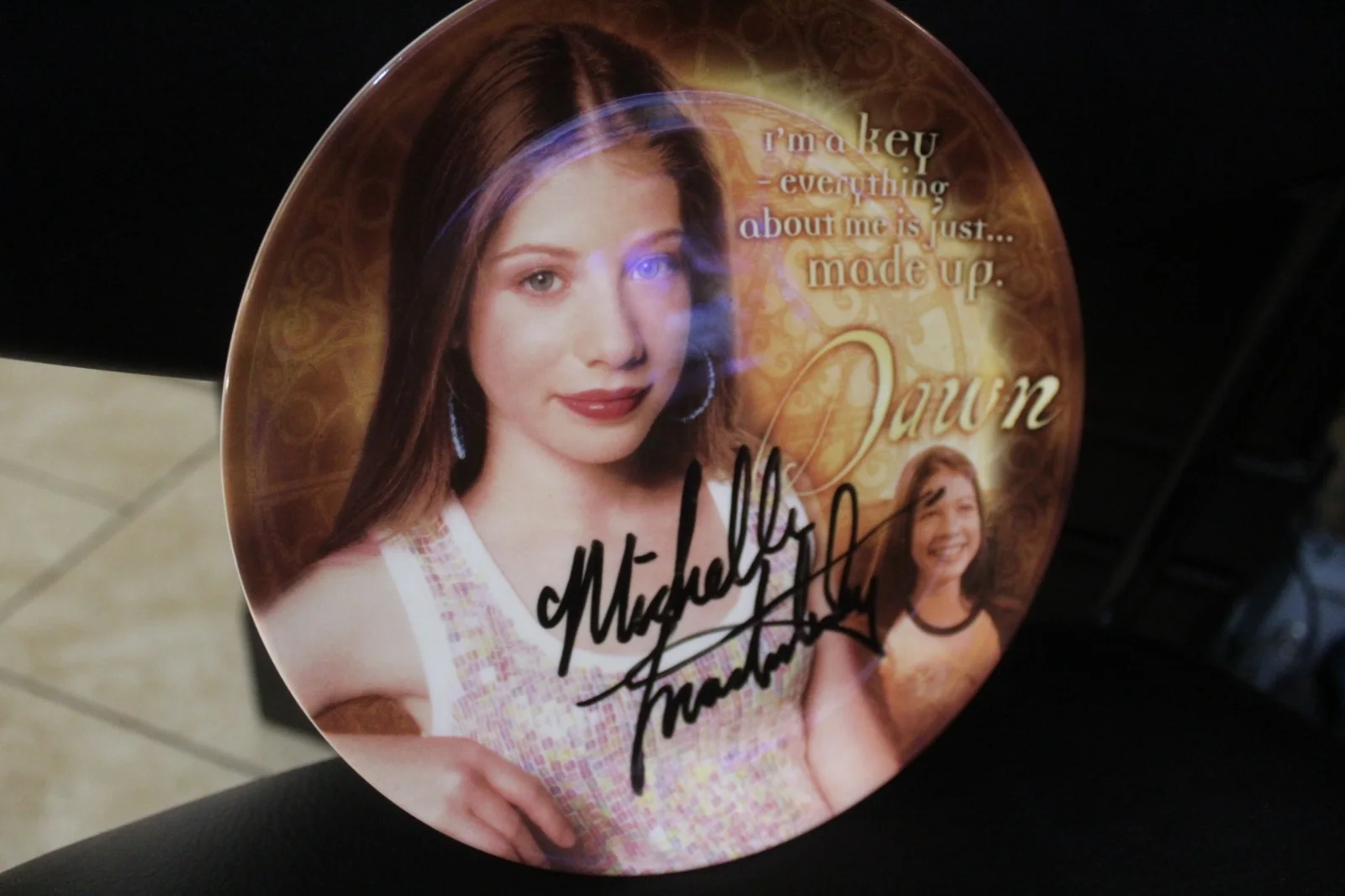2003 Buffy Series 1 Collector Plate, Autographed Michelle Trachtenberg +COA, изображение 3