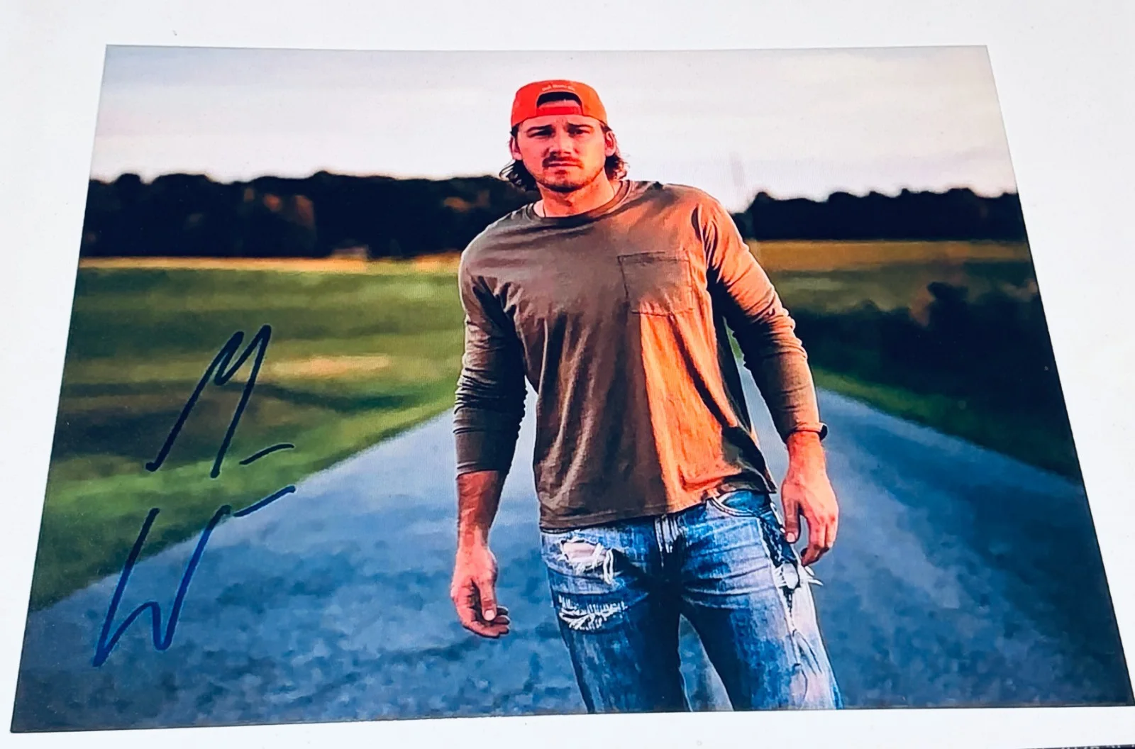 Morgan Wallen Signed•Country Star• 8x10 Autographed Color Photograph with COA, изображение 2