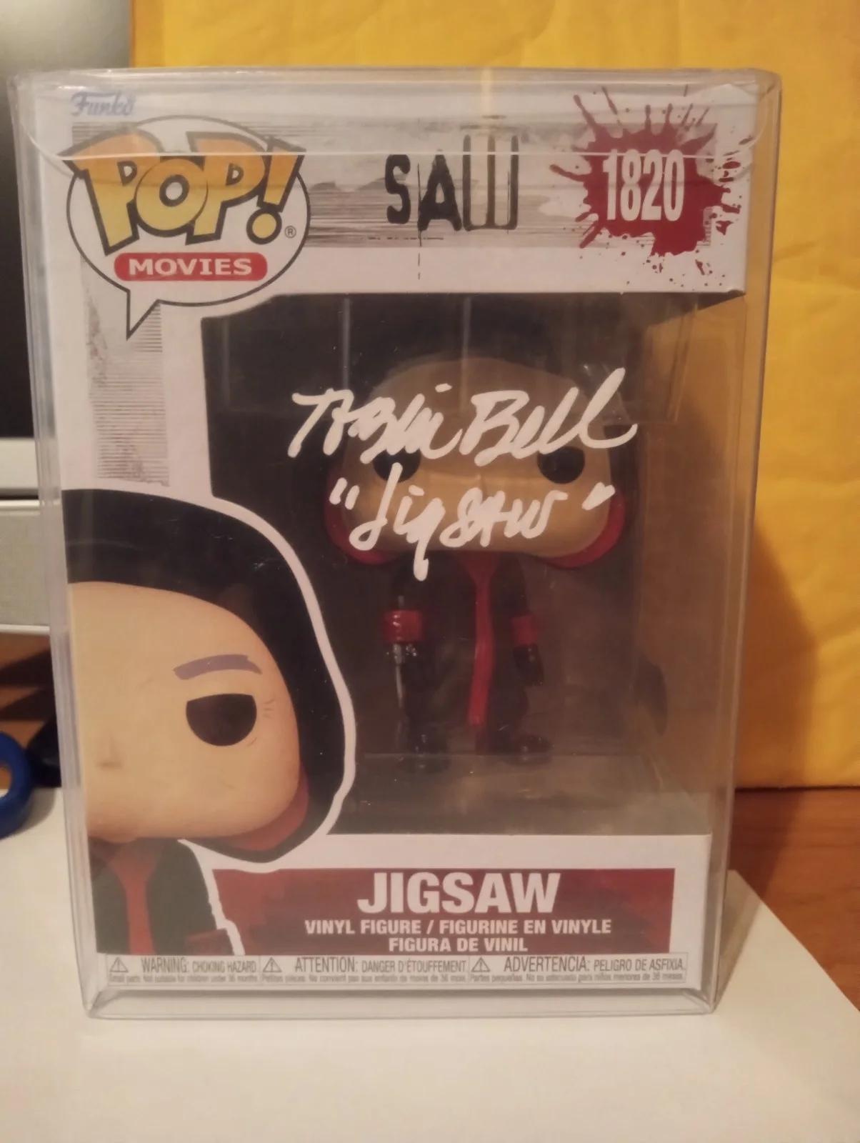 Tobin Bell — Tobin Bell Signed Jigsaw Funko Saw Authentic Autograph Beckett 3W290650