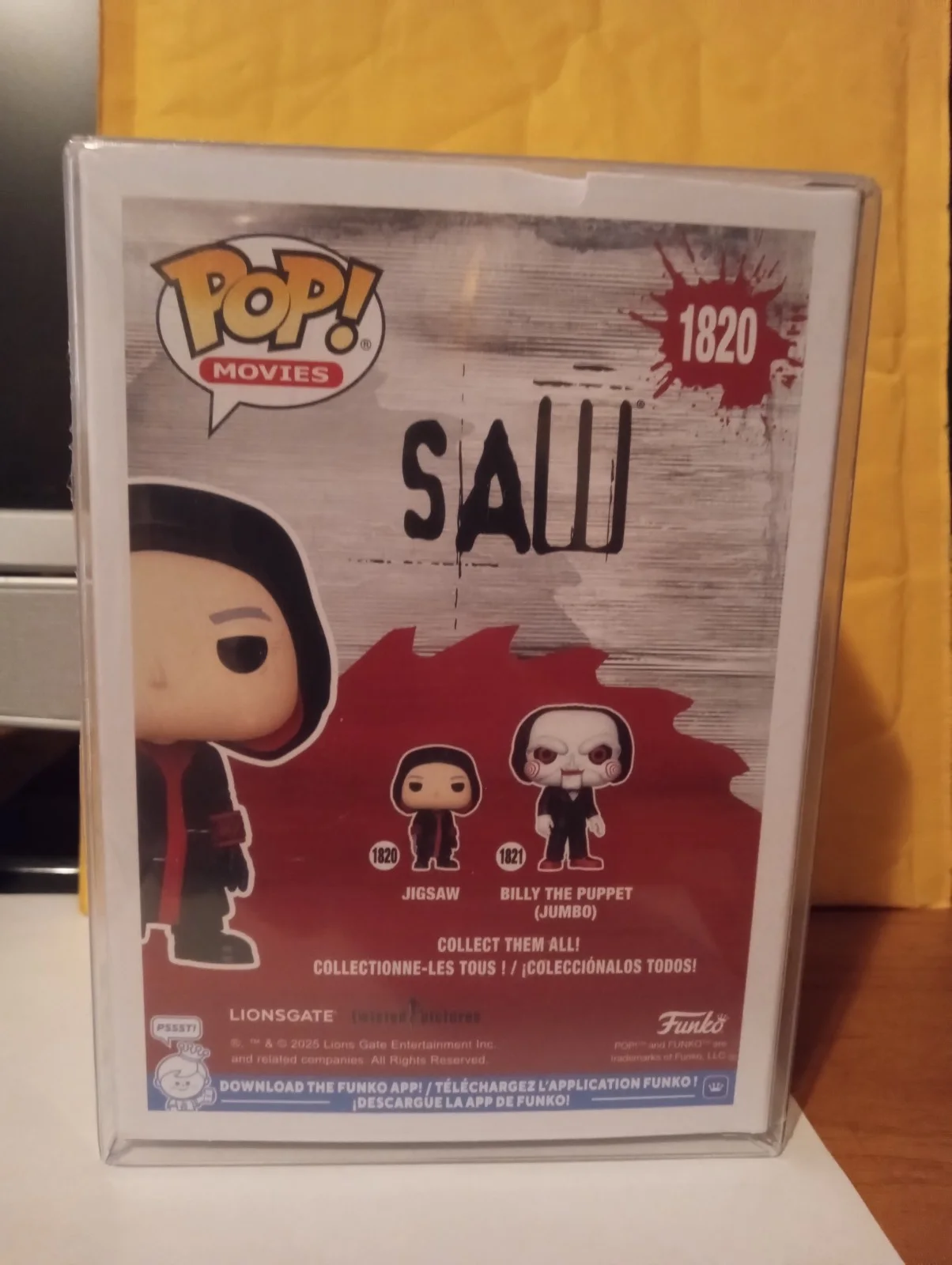 Tobin Bell — Tobin Bell Signed Jigsaw Funko Saw Authentic Autograph Beckett 3W290650, изображение 4