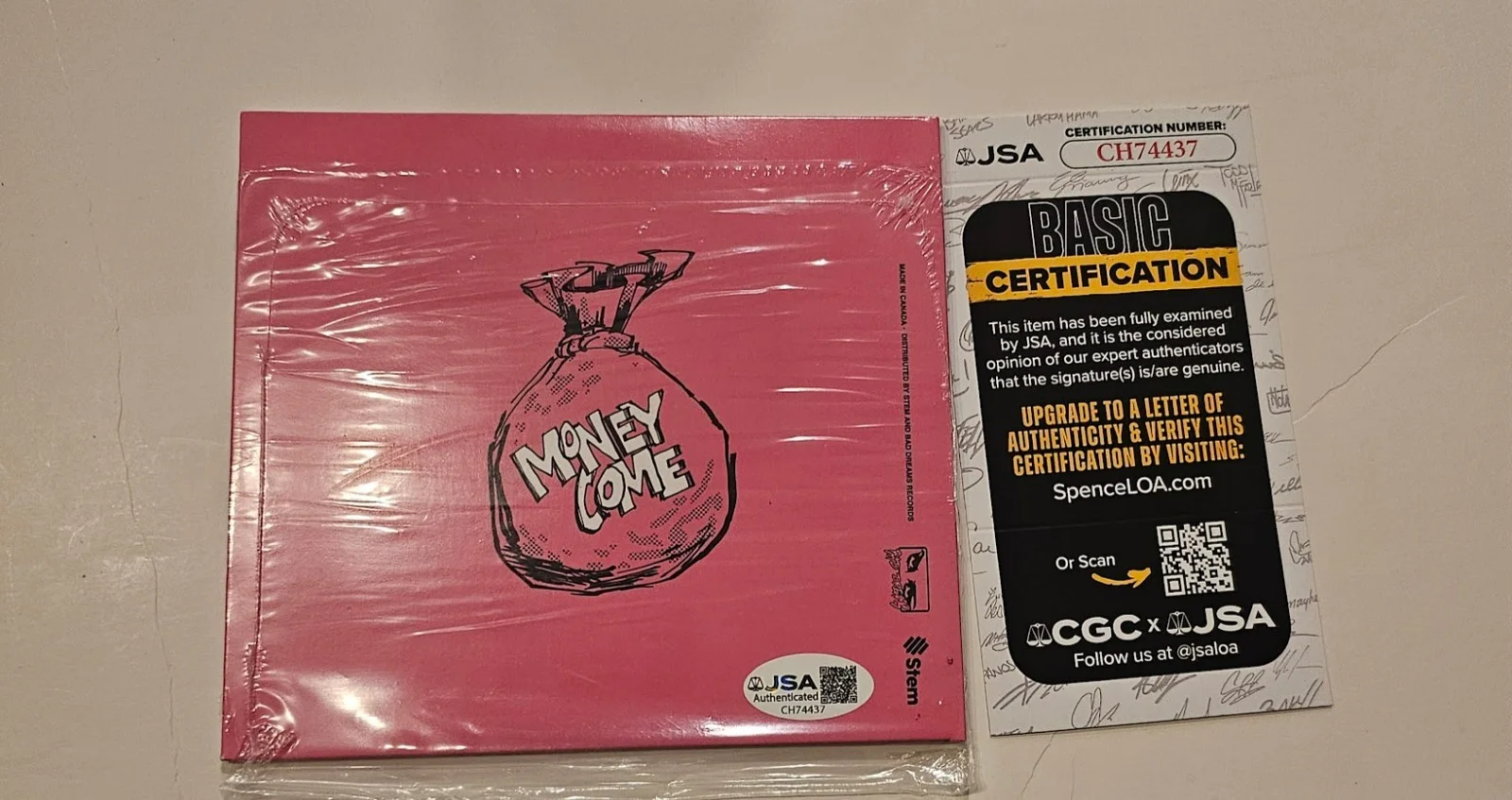 Iggy Azalea Signed Autographed Money Come CD JSA COA, image 2