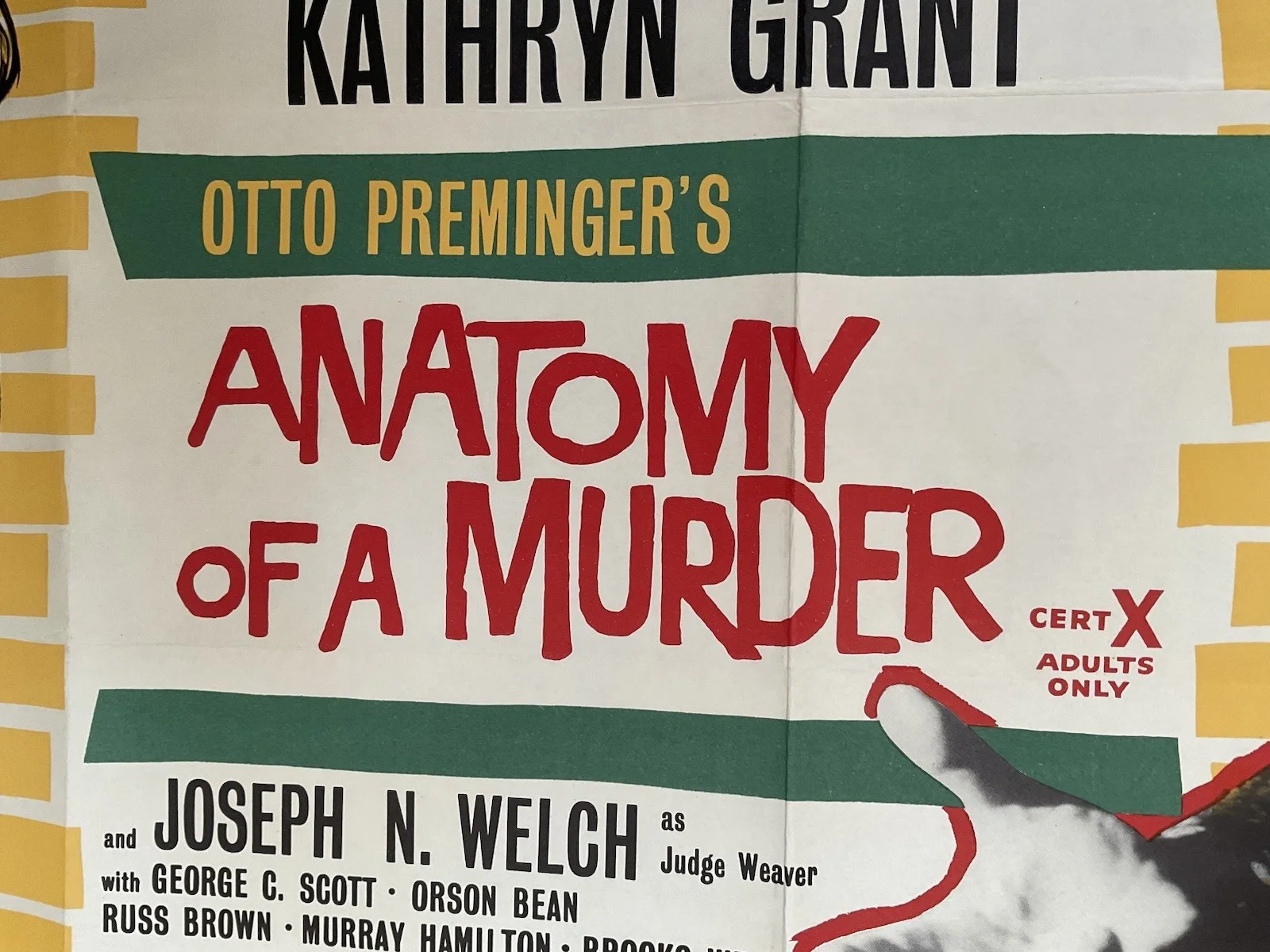 ANATOMY OF A MURDER (1959), Original British Quad Movie Poster, изображение 4