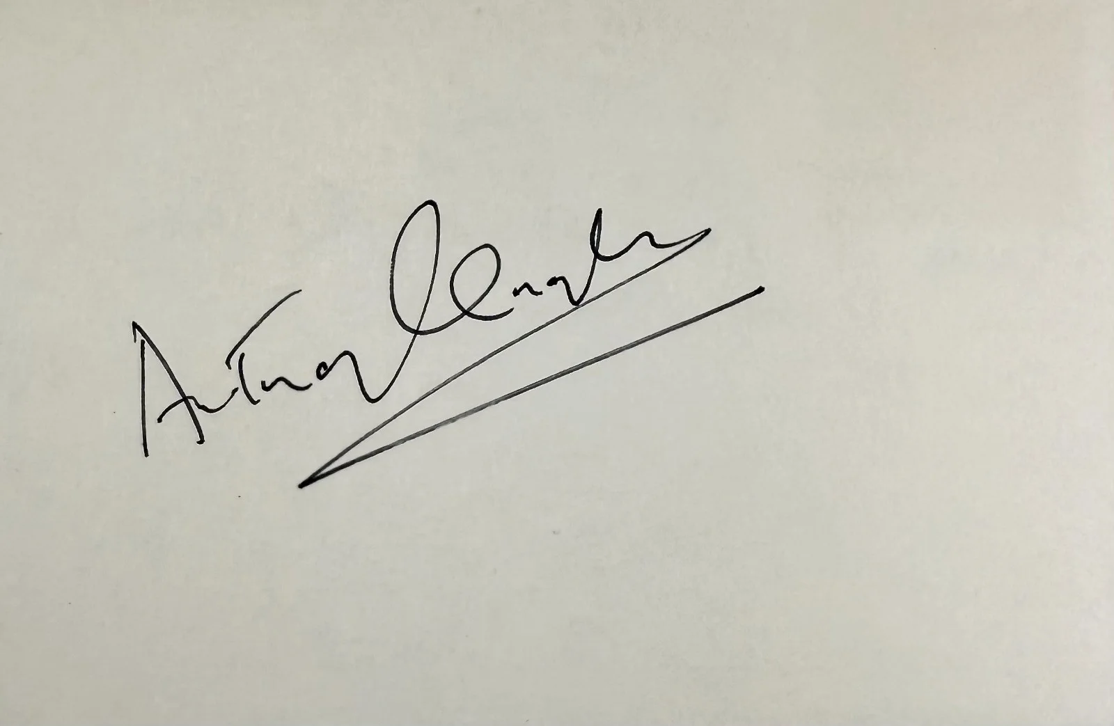 Anthony Quayle — ANTHONY QUAYLE Signed Autographed 4" x 6" INDEX CARD Lawrence of Arabia HAMLET, image 4