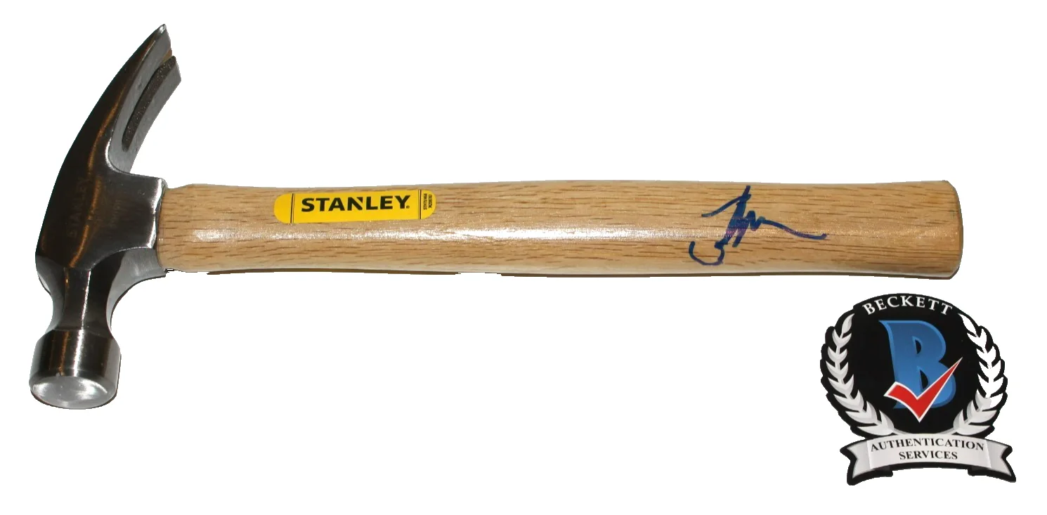 Tim Allen — TIM ALLEN SIGNED HOME IMPROVEMENT STANLEY HAMMER TAYLOR TOOL TIME 1 BECKETT COA