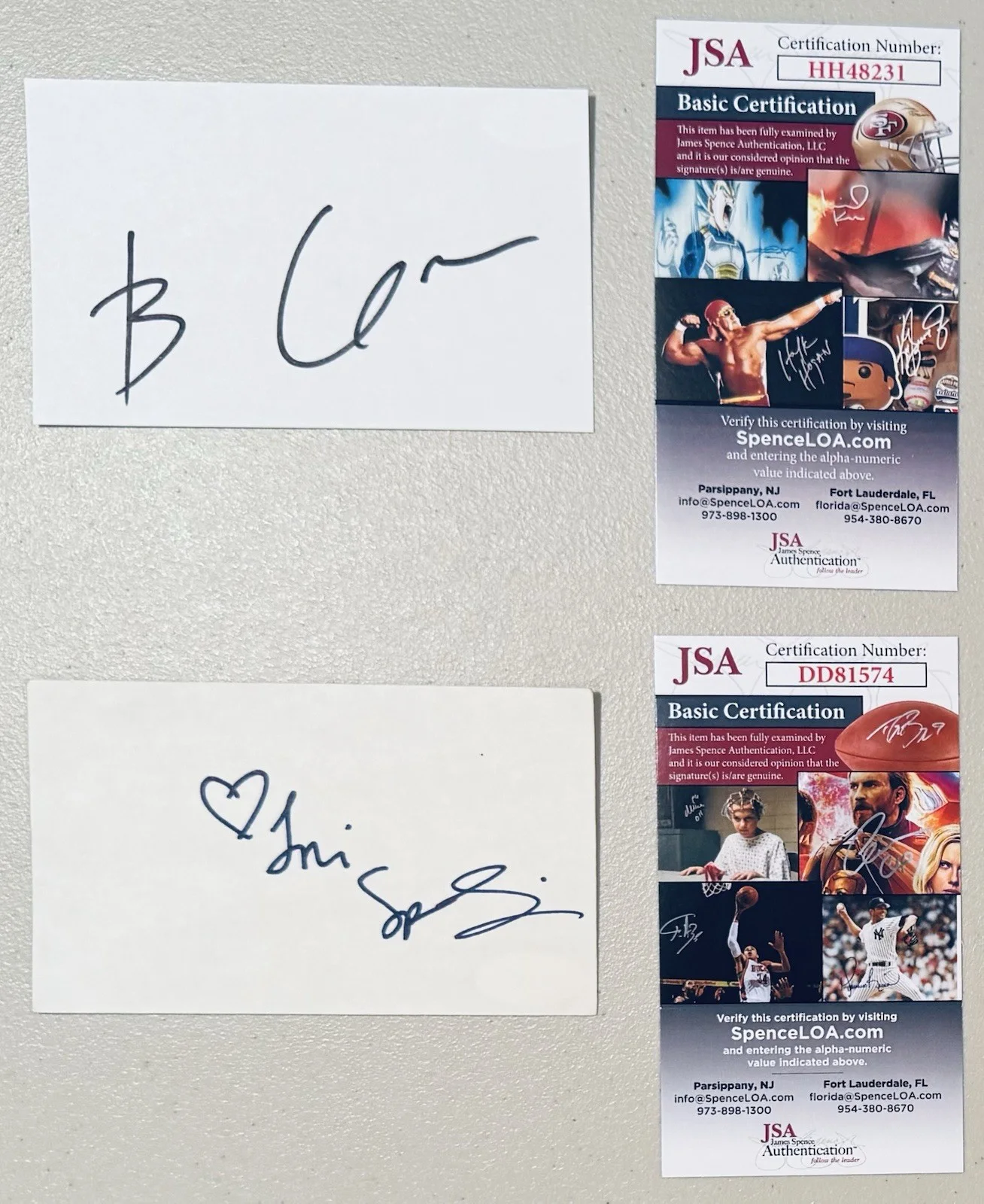 Beverly Hills 90210 Signed Cast 3x5 Card Set X8 Beckett JSA Luke Perry Doherty, изображение 4