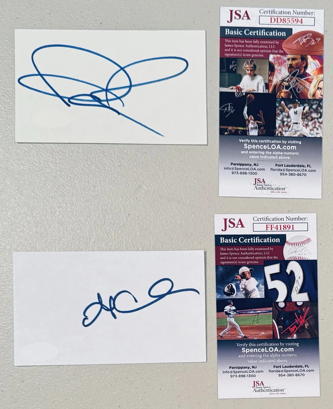Beverly Hills 90210 Signed Cast 3x5 Card Set X8 Beckett JSA Luke Perry Doherty, изображение 5
