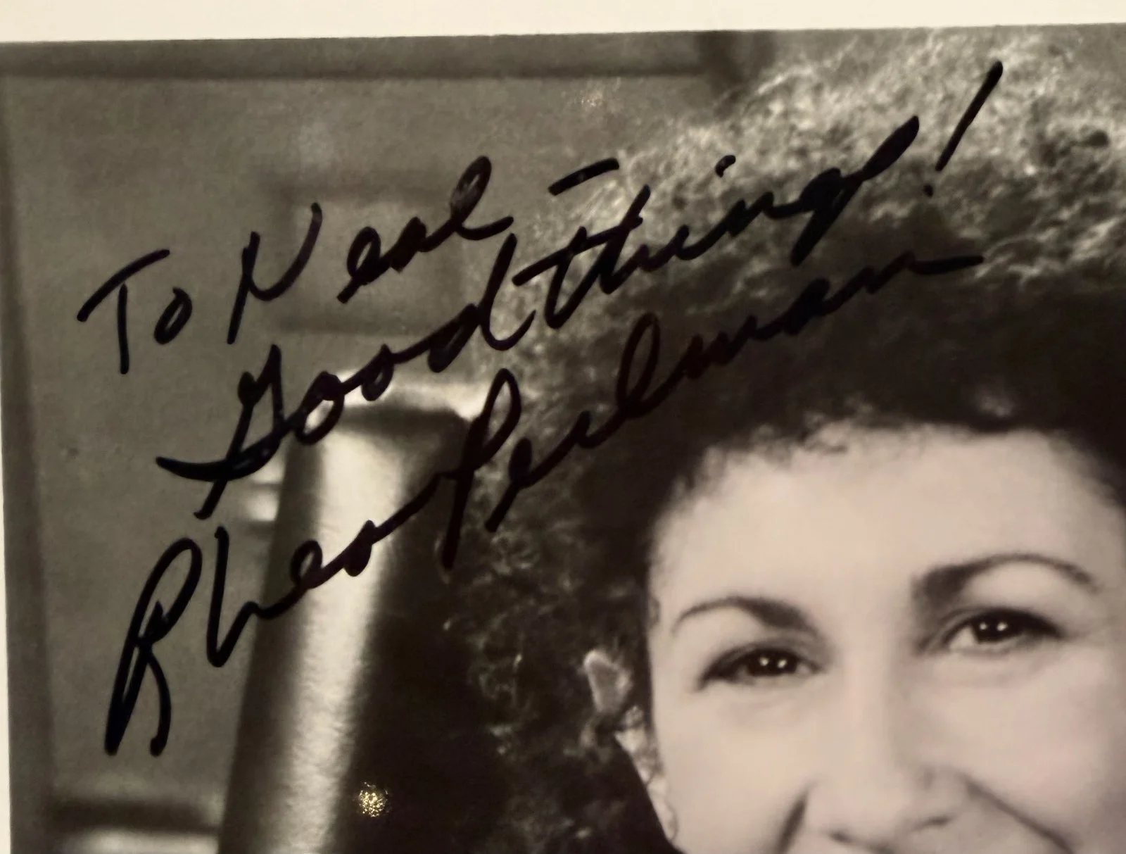 Rhea Pearlman — 1985 Rhea Pearlman Cheers Actress Signed Publicity Photo JSA Emmy Golden Globe, изображение 2