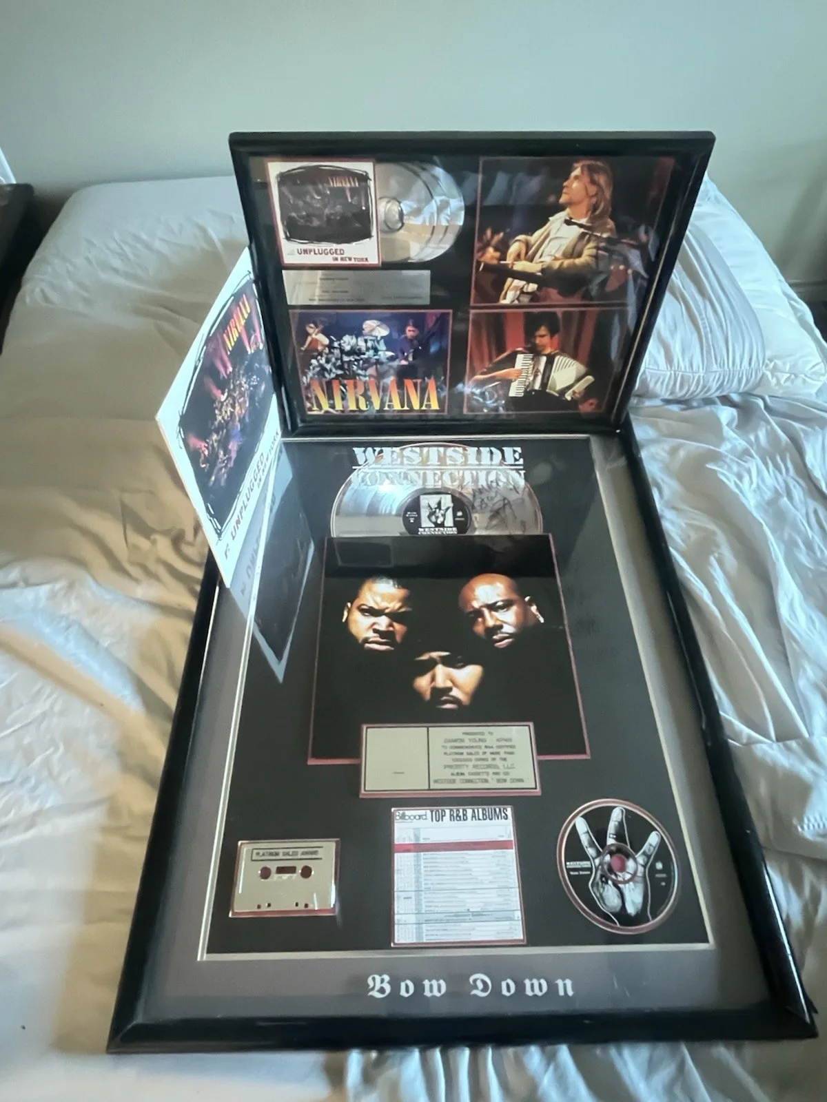 Westside Connection Bow Down Platinum RIAa Award Autograph By The Group, image 2