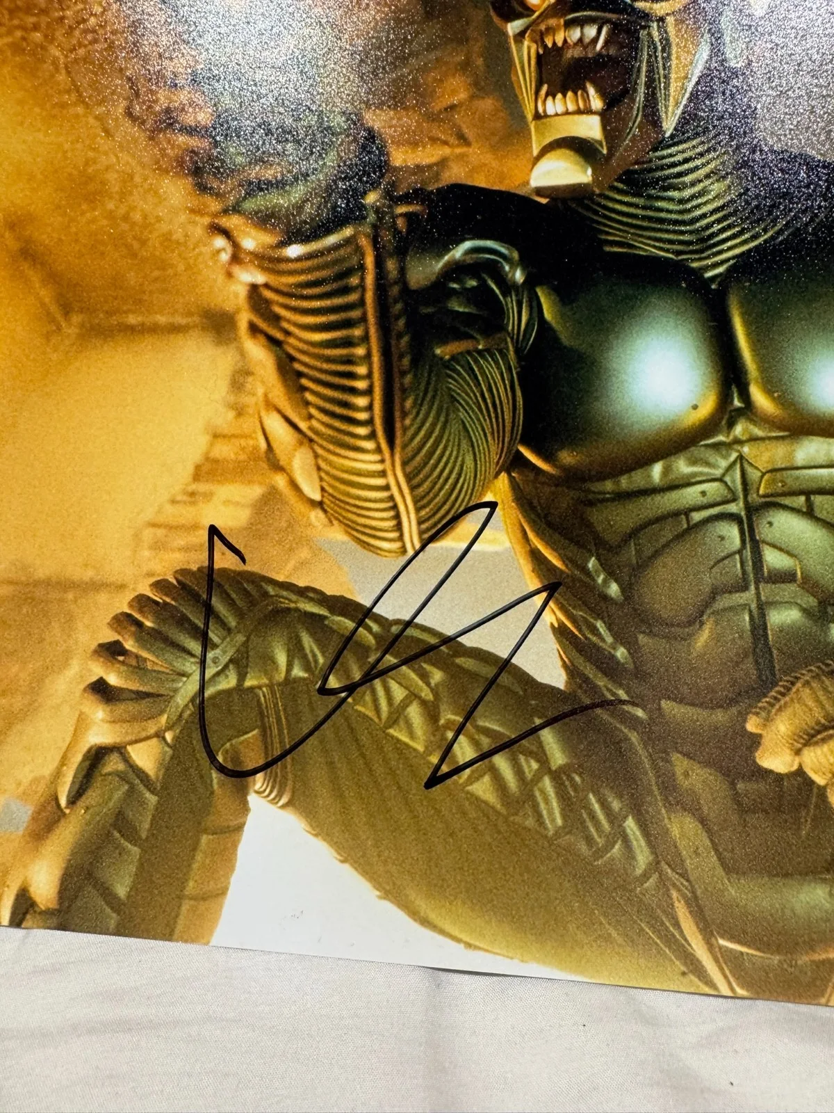 WILLEM DAFOE SIGNED 11X14 GREEN GOBLIN PHOTO AUTO SPIDERMAN BECKETT BAS COA, image 2