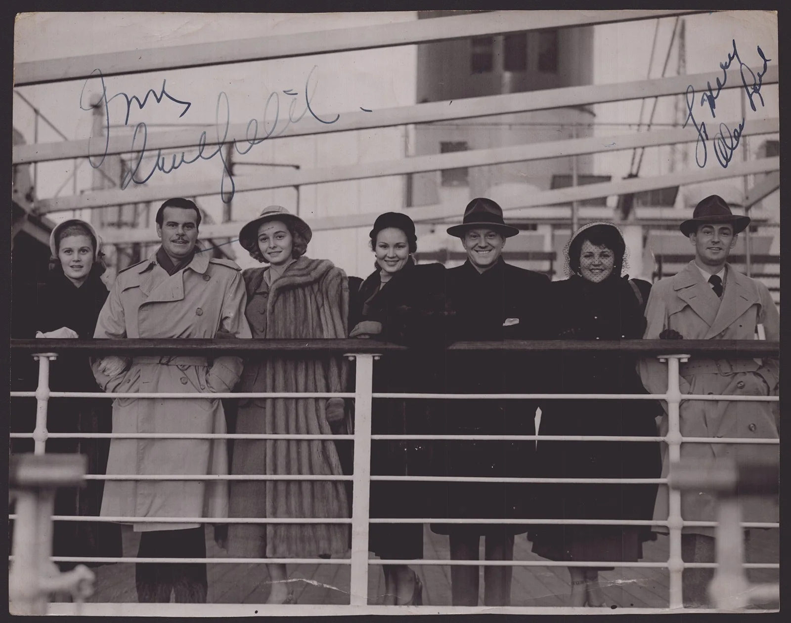 Alan Ladd, Joan Caulfield — ALAN LADD - AUTOGRAPHED INSCRIBED PHOTOGRAPH CO-SIGNED BY: JOAN CAULFIELD