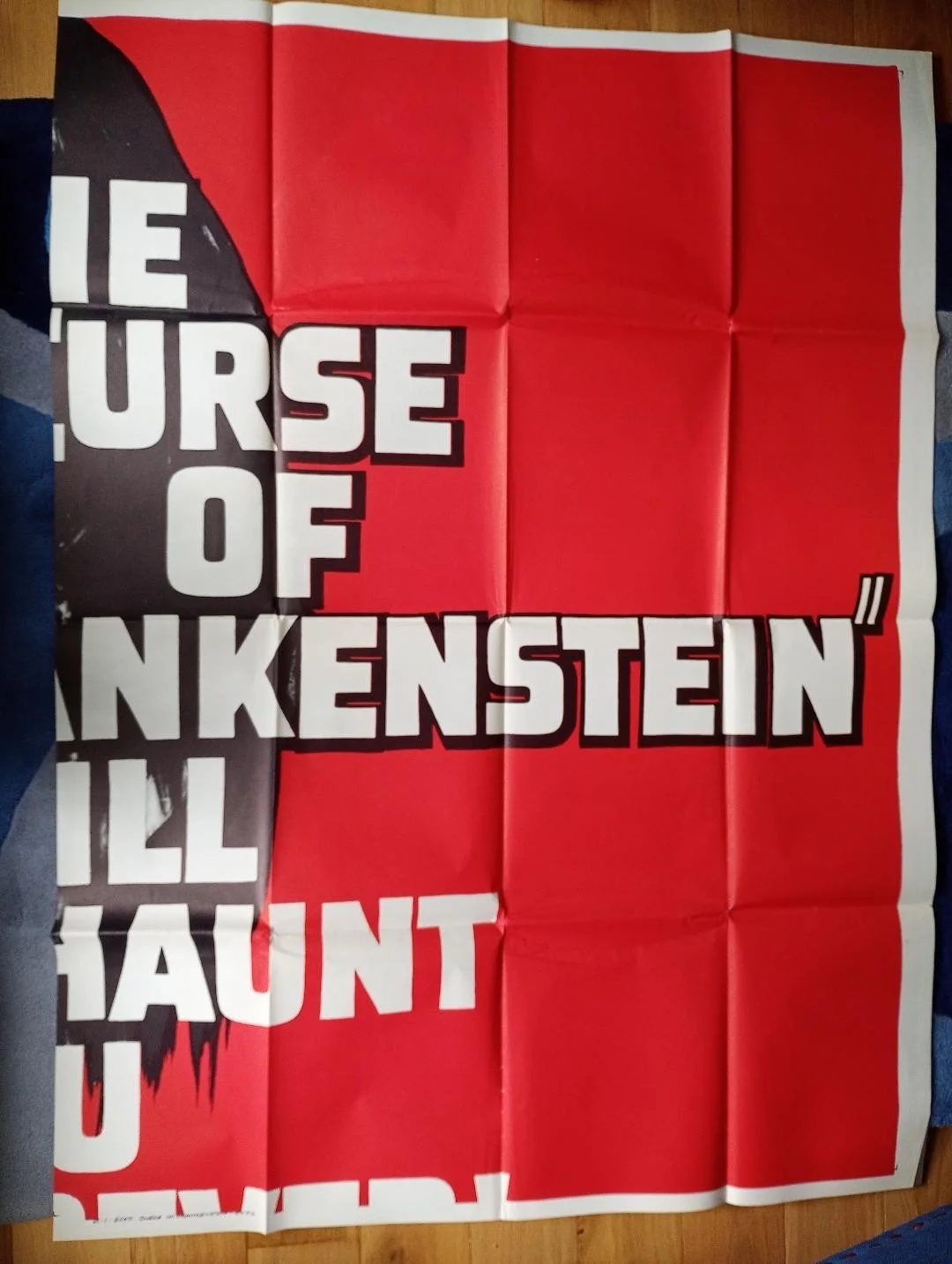 CURSE OF FRANKENSTEIN ( 6-sheet ) ( very rare ) poster, изображение 2