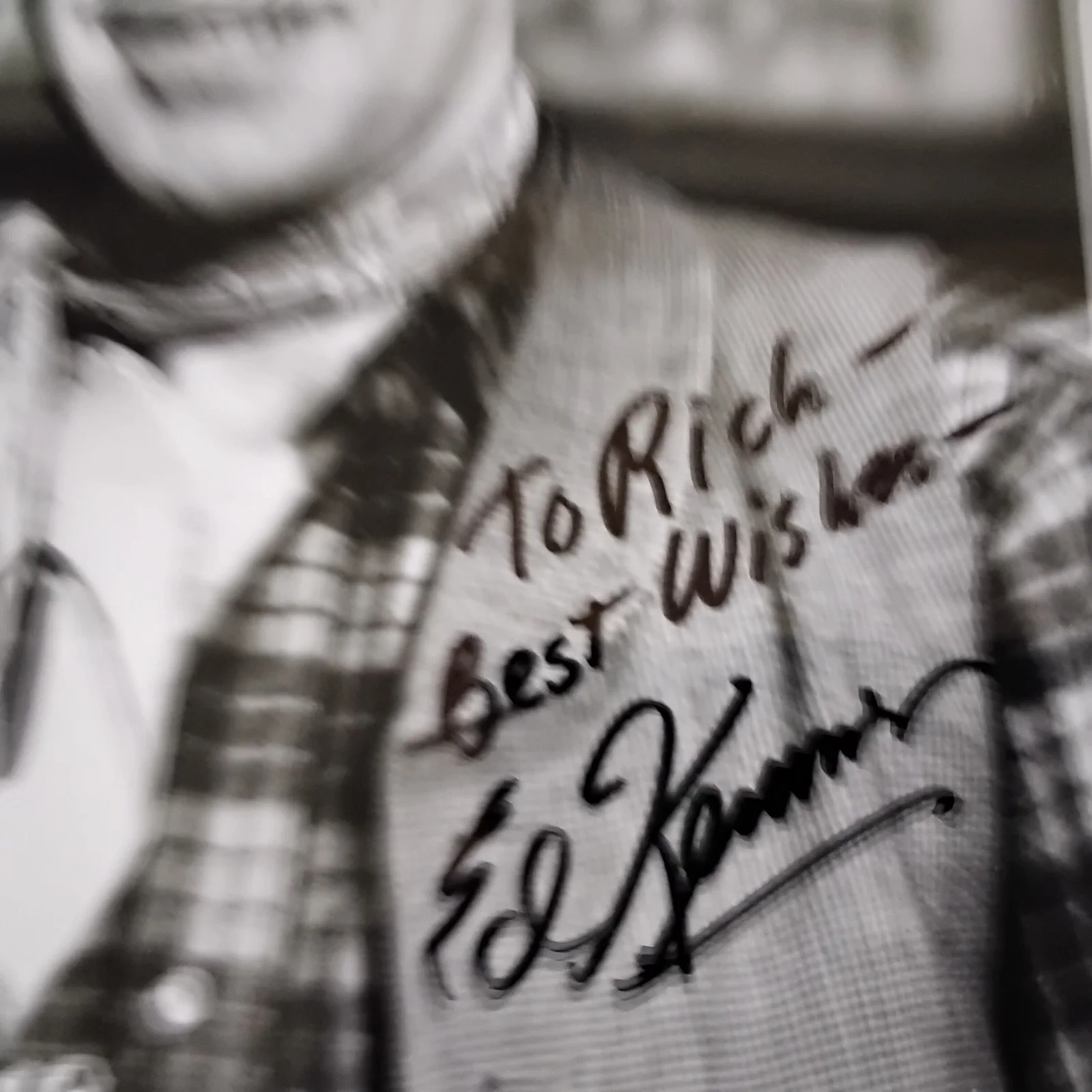 Ed Kemmer SIGNED Photo 50s Movie TV Actor Space Patrol Buzz Earth vs The Spider, изображение 3