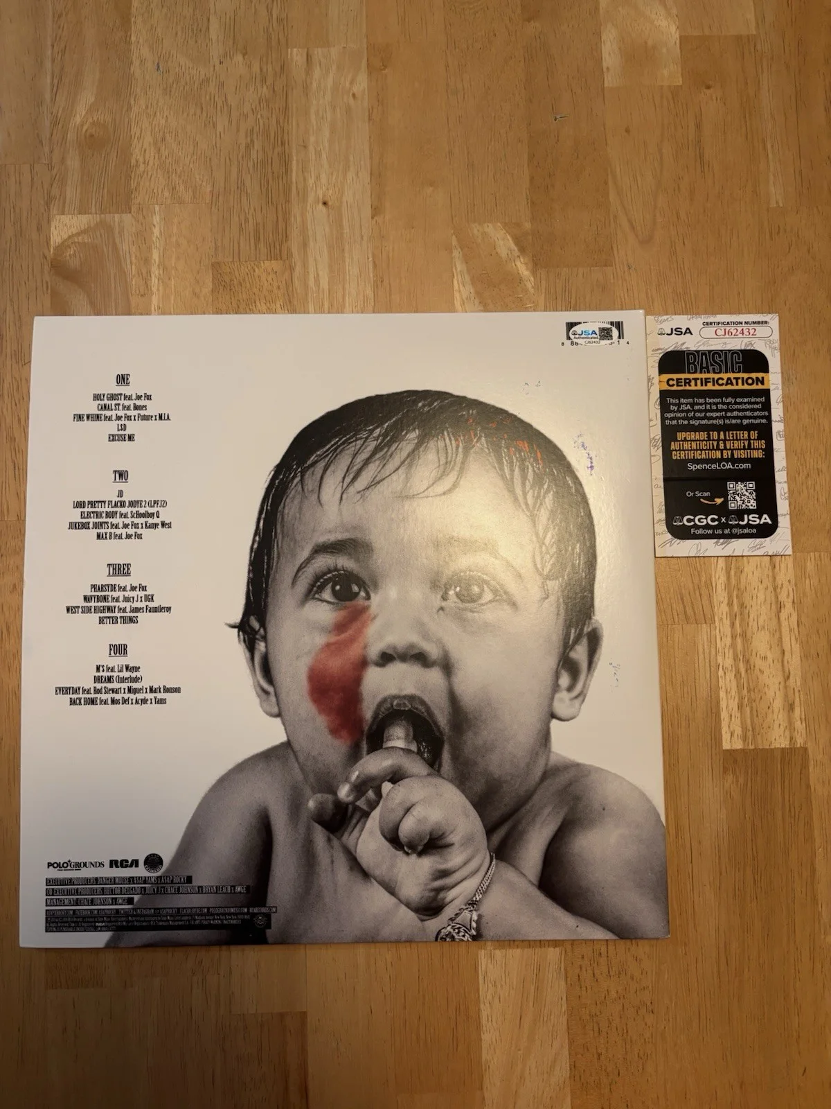 ASAP Rocky Autographed/Signed At Long Live A$AP Vinyl JSA COA Rihanna Ferg, image 2