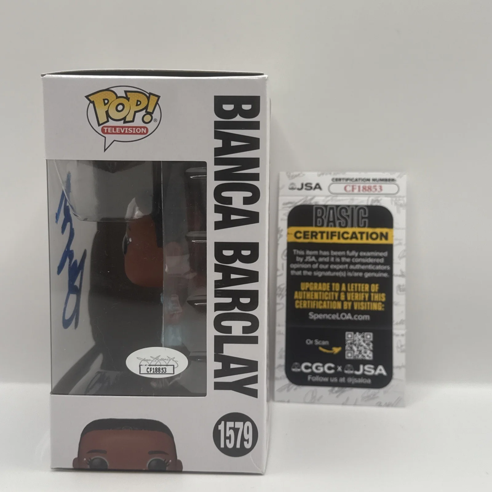 Joy Sunday — Joy Sunday Signed Bianca Barclay Funko Wednesday Authentic Autograph JSA COA, image 2