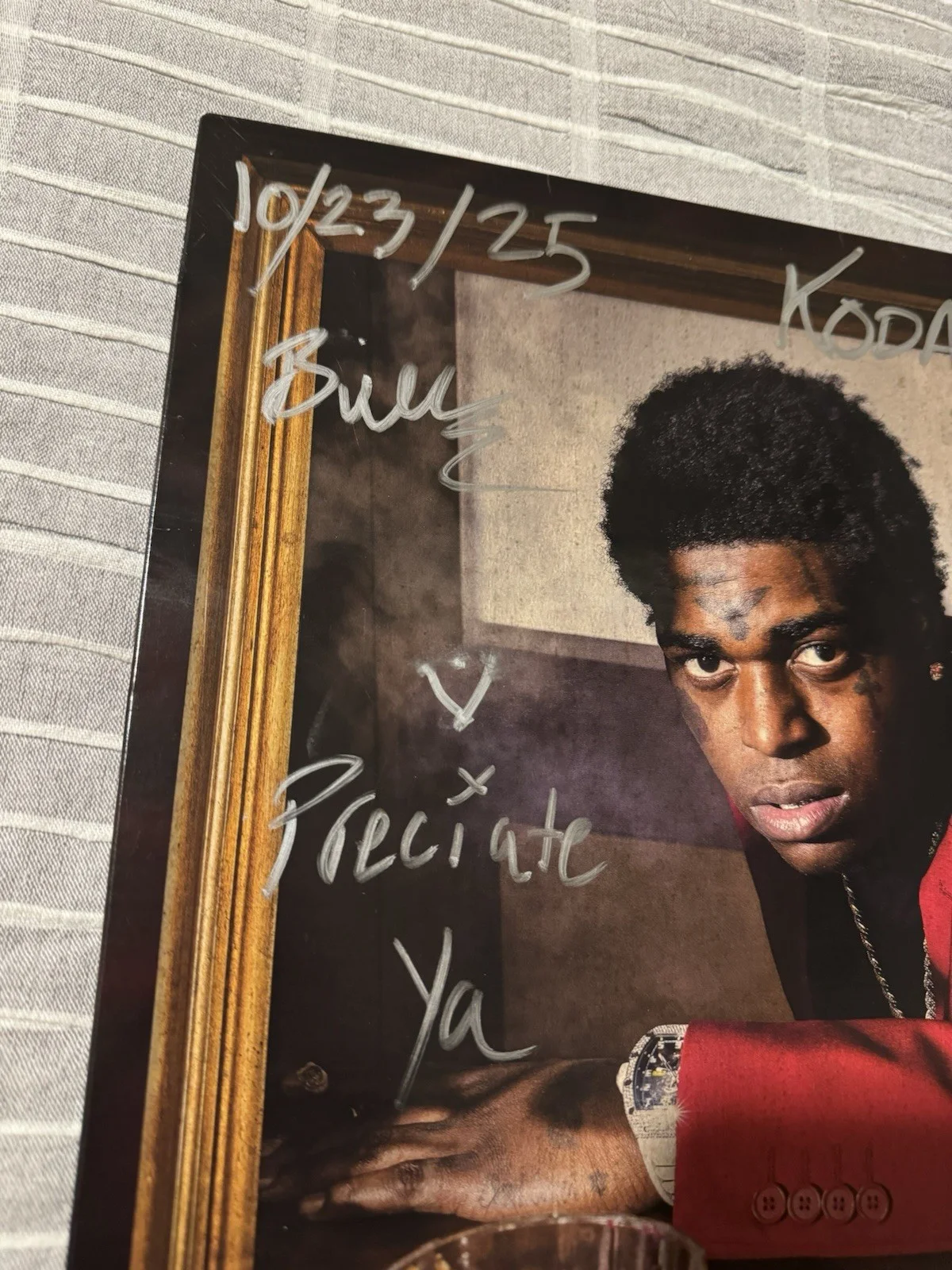 KODAK BLACK SIGNED VINYL ALBUM LP THE COLLECTION JSA COA AUTHENTIC AUTOGRAPH RAP, изображение 3
