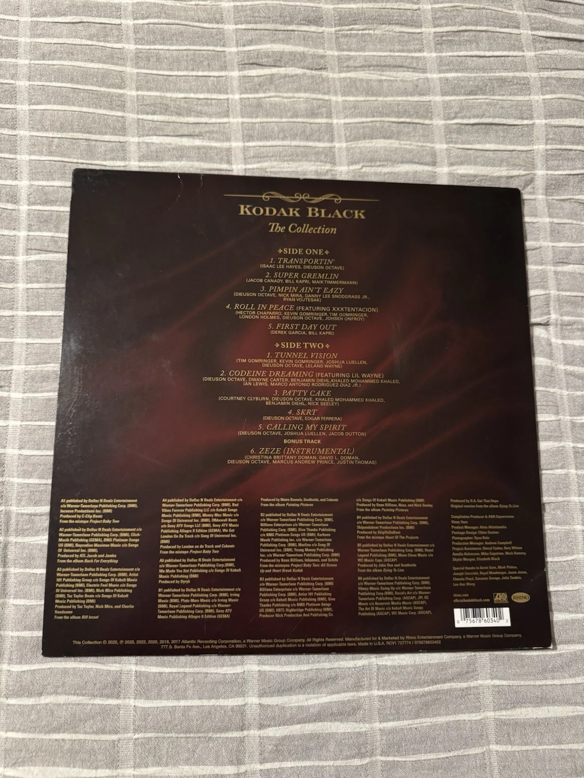 KODAK BLACK SIGNED VINYL ALBUM LP THE COLLECTION JSA COA AUTHENTIC AUTOGRAPH RAP, изображение 5